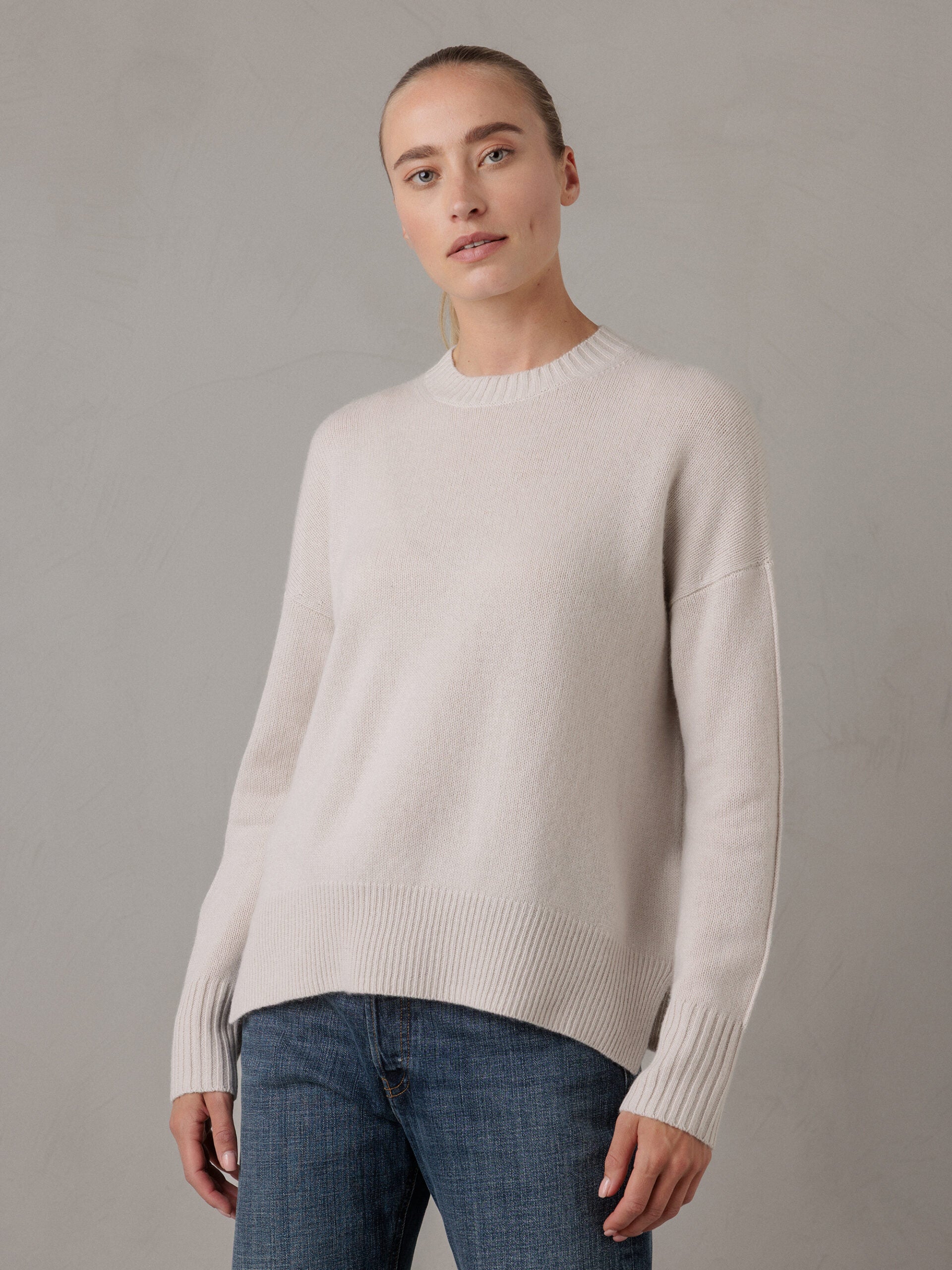 ALLUDE Pullover aus Cashmere Damen (43 LT SAND)