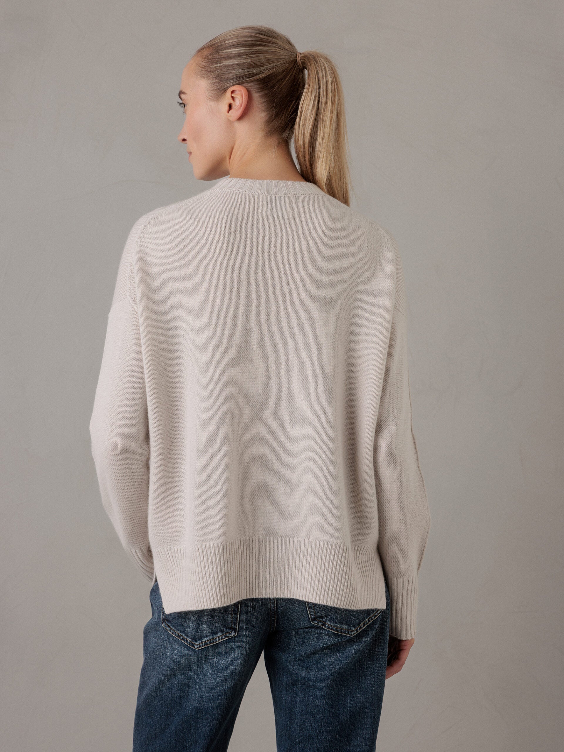 ALLUDE Pullover aus Cashmere Damen (43 LT SAND)