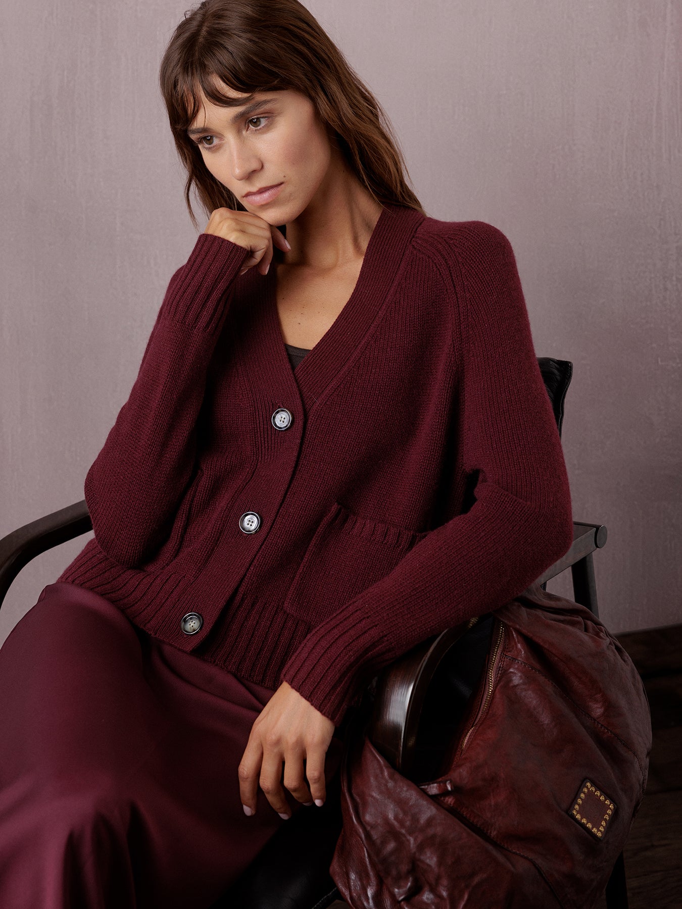 ALLUDE Strickjacke Damen (68 WINE)
