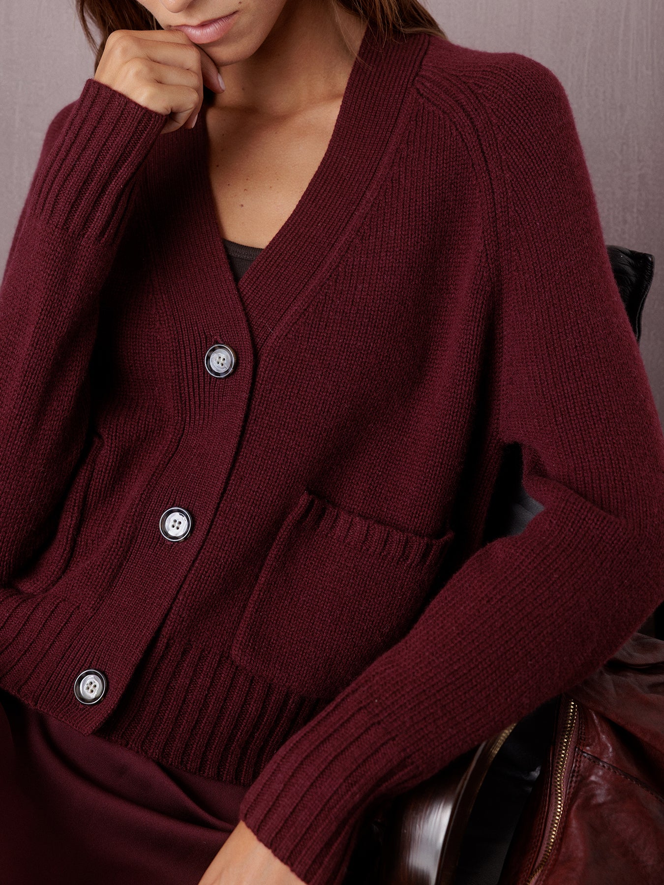 ALLUDE Strickjacke Damen (68 WINE)