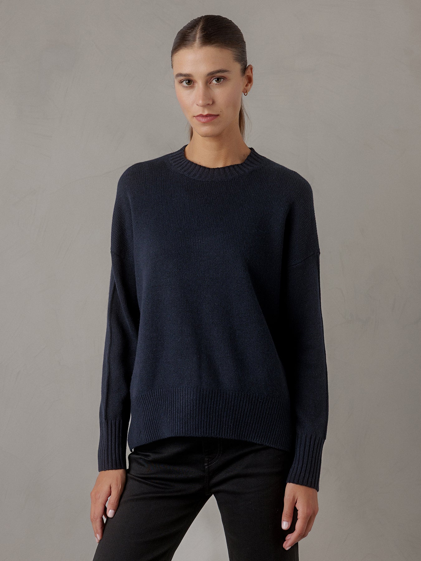ALLUDE Pullover aus Cashmere Damen (14 NAVY)