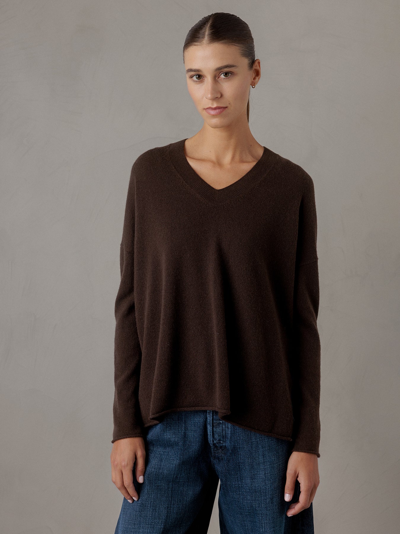 ALLUDE Pullover aus Cashmere Damen (49 DK BRAUN)