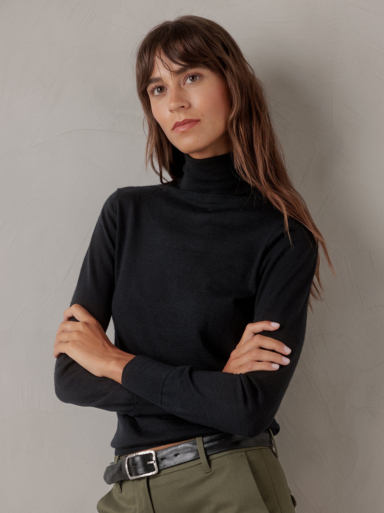 ALLUDE Rollkragenpullover aus Cashmere Damen (90 SCHWARZ)