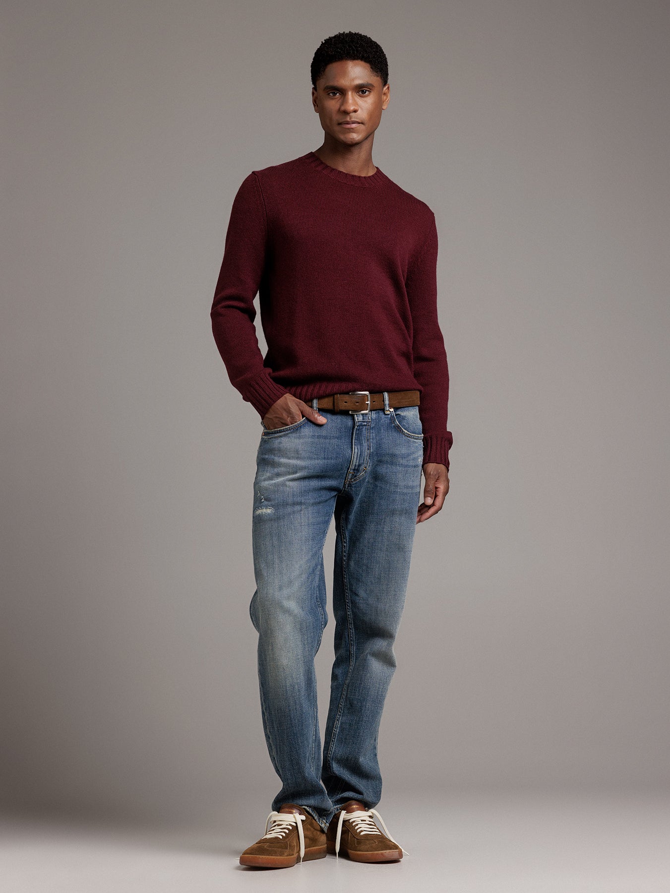 ALLUDE Pullover aus Schurwolle Herren (68 WINE)