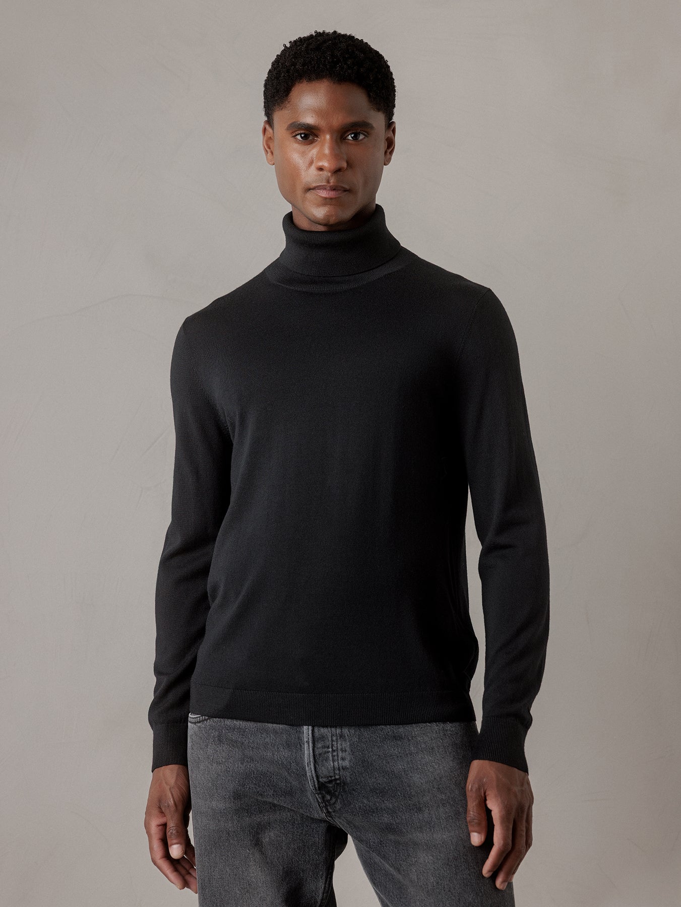 ALLUDE Rollkragenpullover aus Schurwolle Herren (490 SCHWARZ)