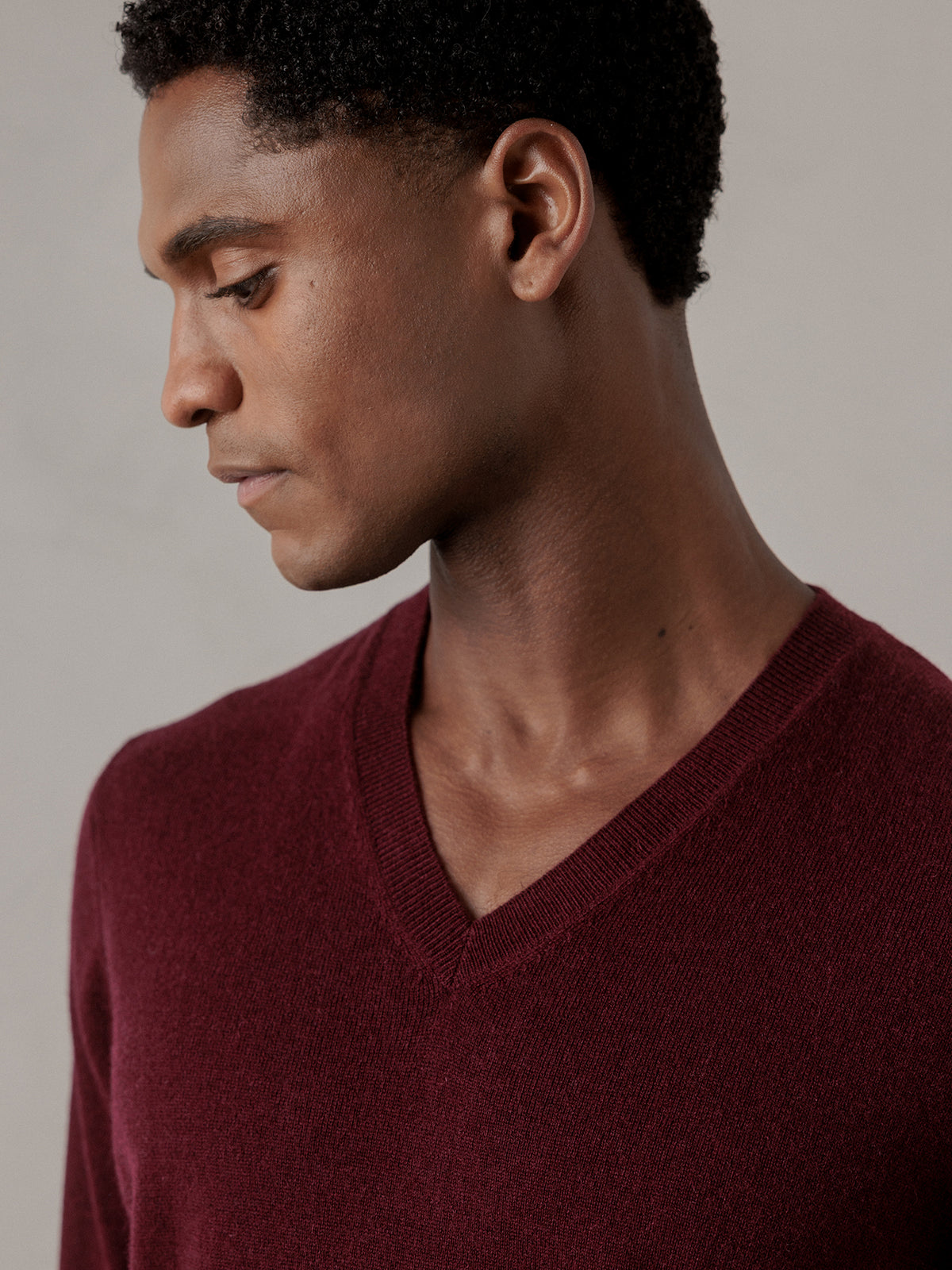 ALLUDE Feinstrickpullover aus Schurwolle Herren (68 WINE)