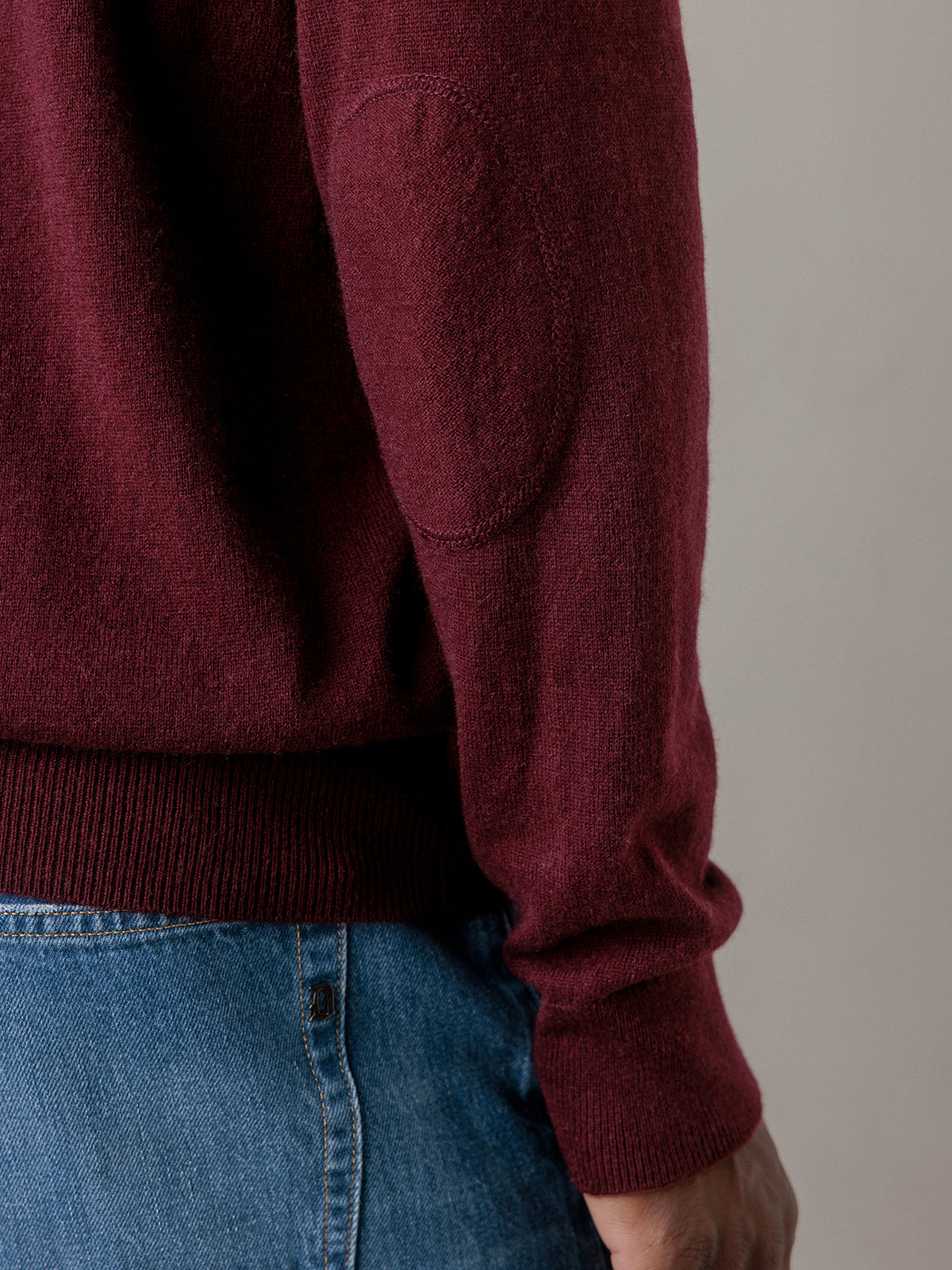 ALLUDE Feinstrickpullover aus Schurwolle Herren (68 WINE)
