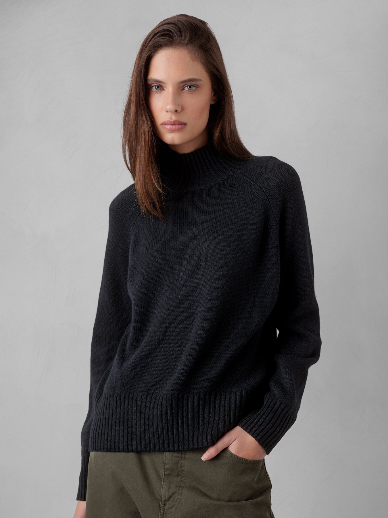 ALLUDE Pullover aus Schurwolle Damen (90 SCHWARZ)