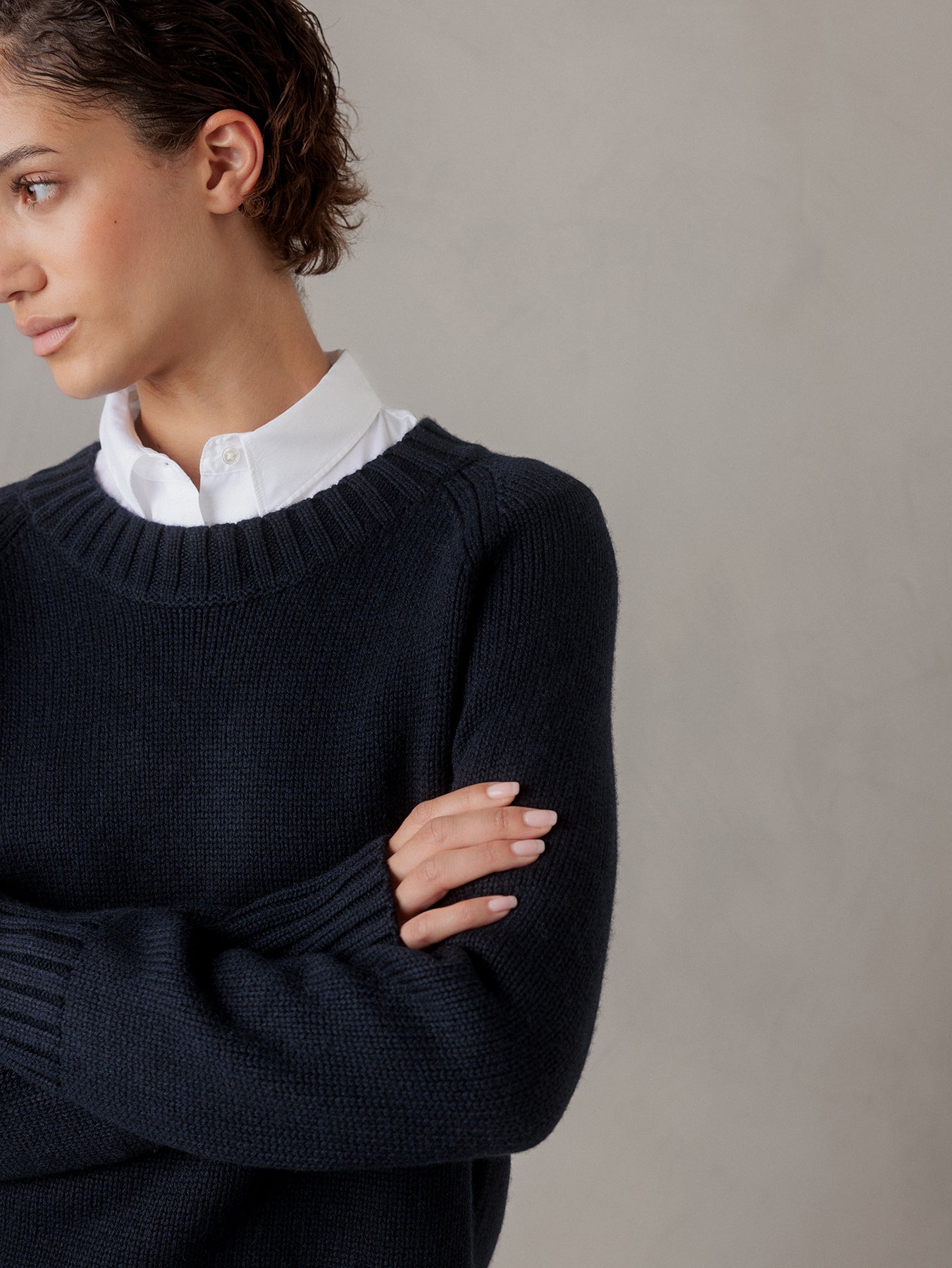 ALLUDE Pullover aus Schurwolle Damen (14 NAVY)