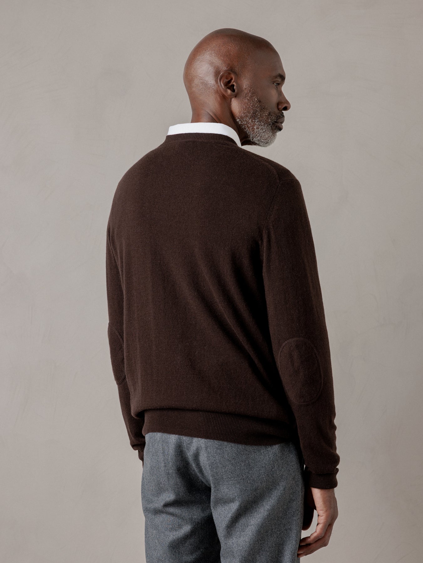 ALLUDE Feinstrickpullover aus Schurwolle Herren (49 DK BRAUN)