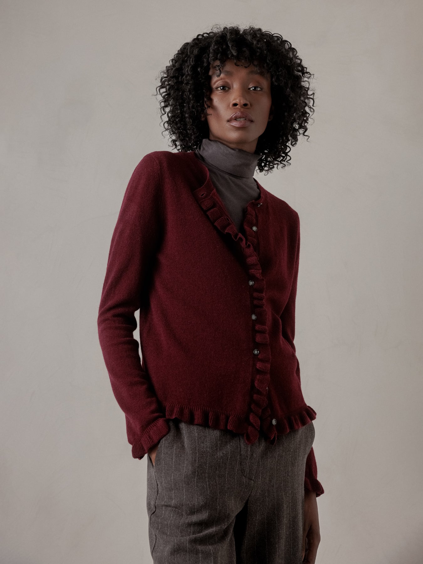 ALLUDE Strickjacke aus Schurwolle Damen (68 WINE)