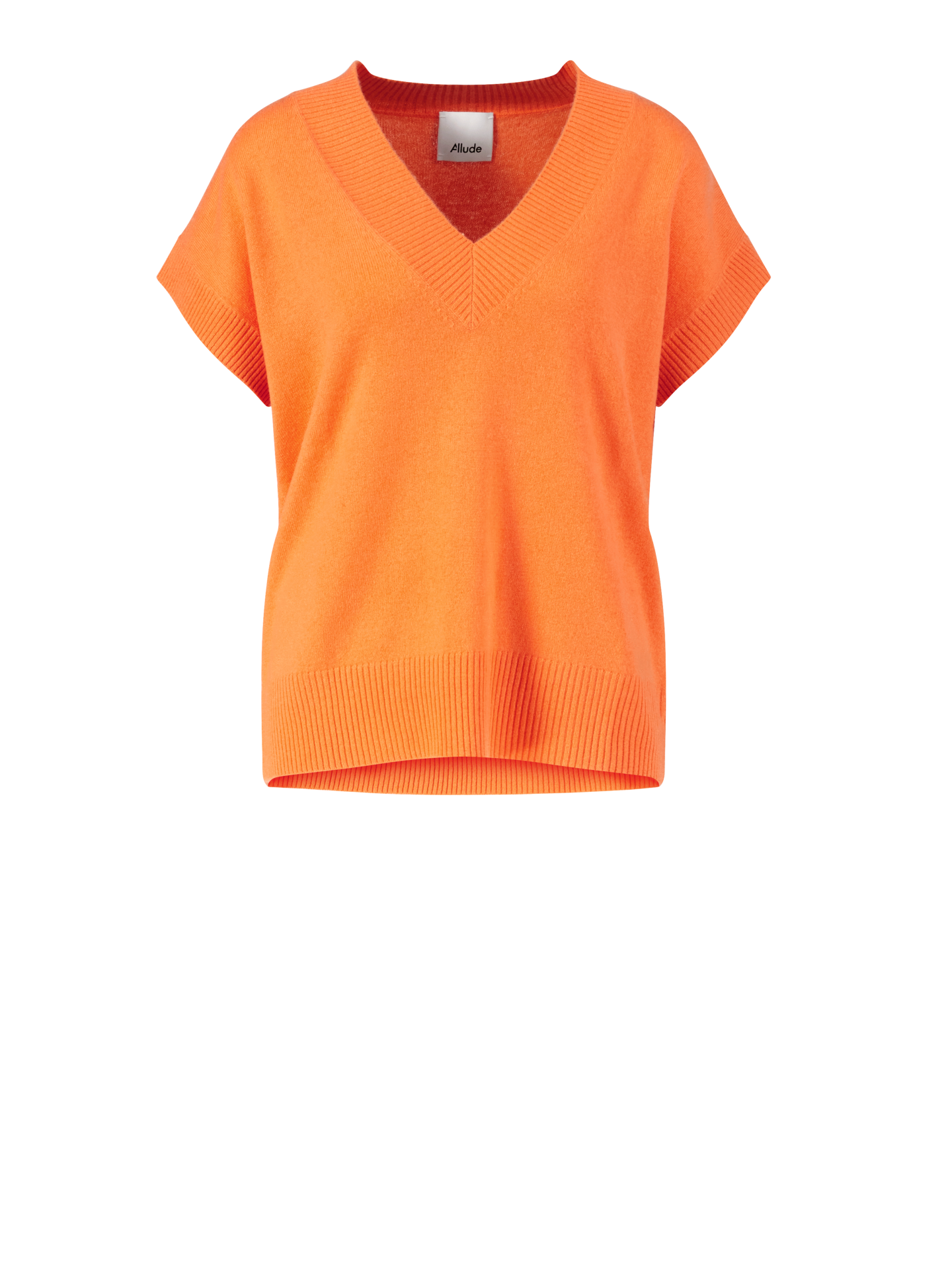 Woll-Cashmere-Pullunder Orange