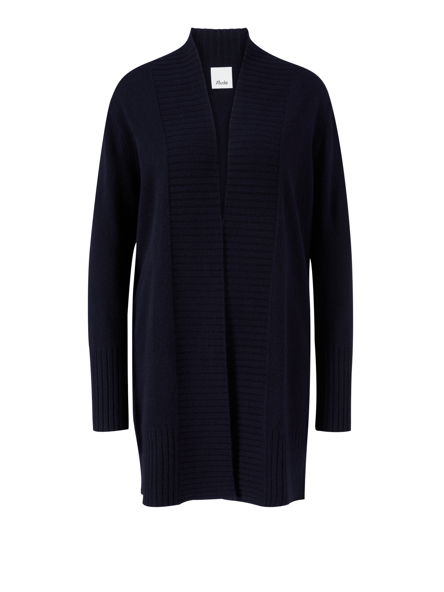 Wollstrickjacke Blau