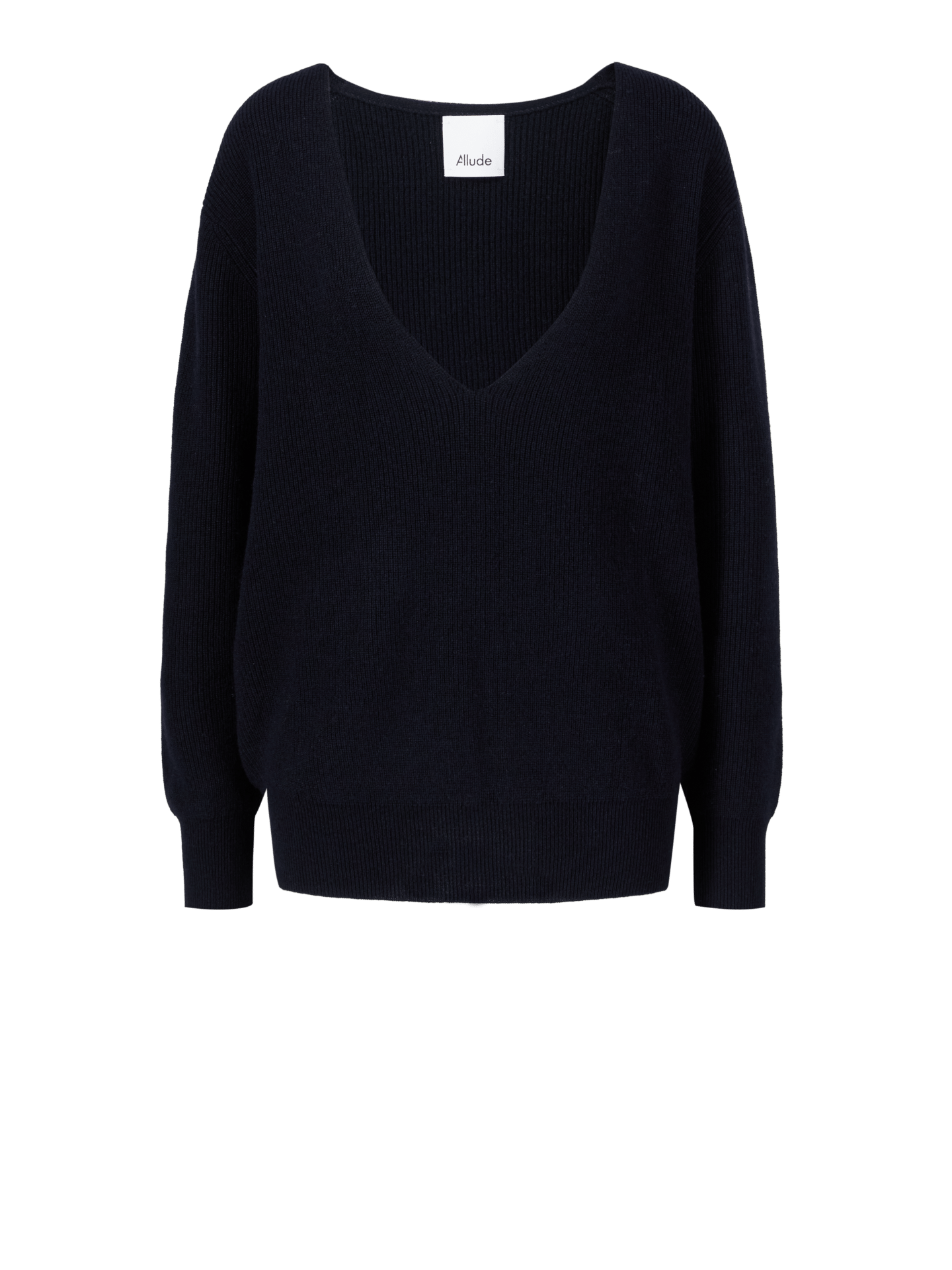 Woll-Cashmere-Pullover Marineblau
