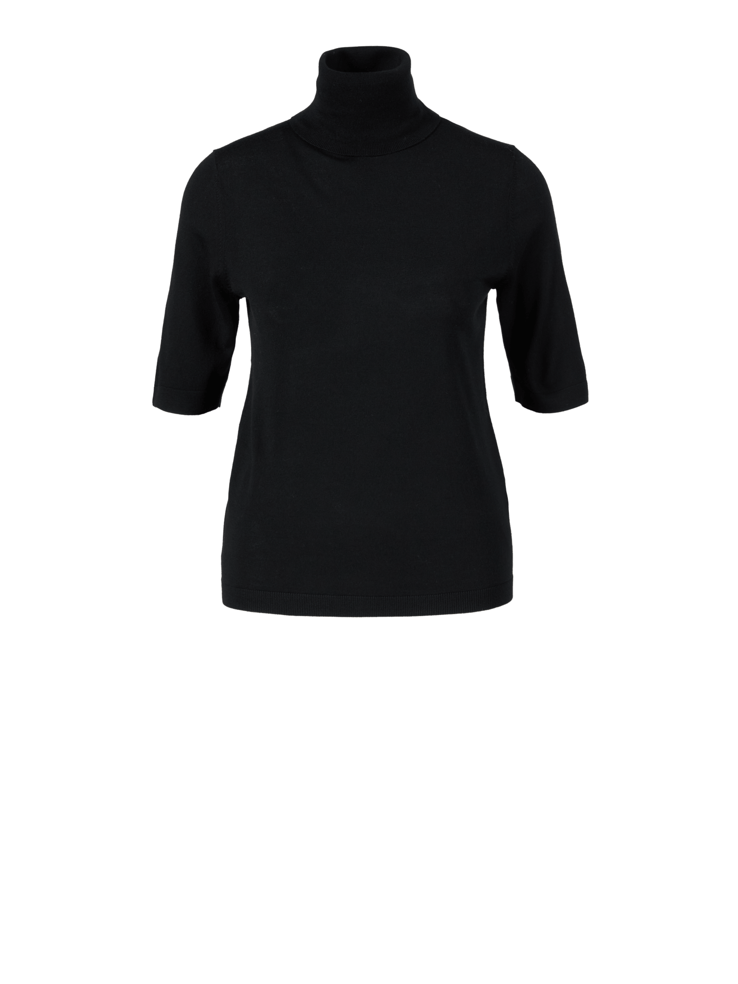 Rollkragenpullover aus Wolle Marineblau