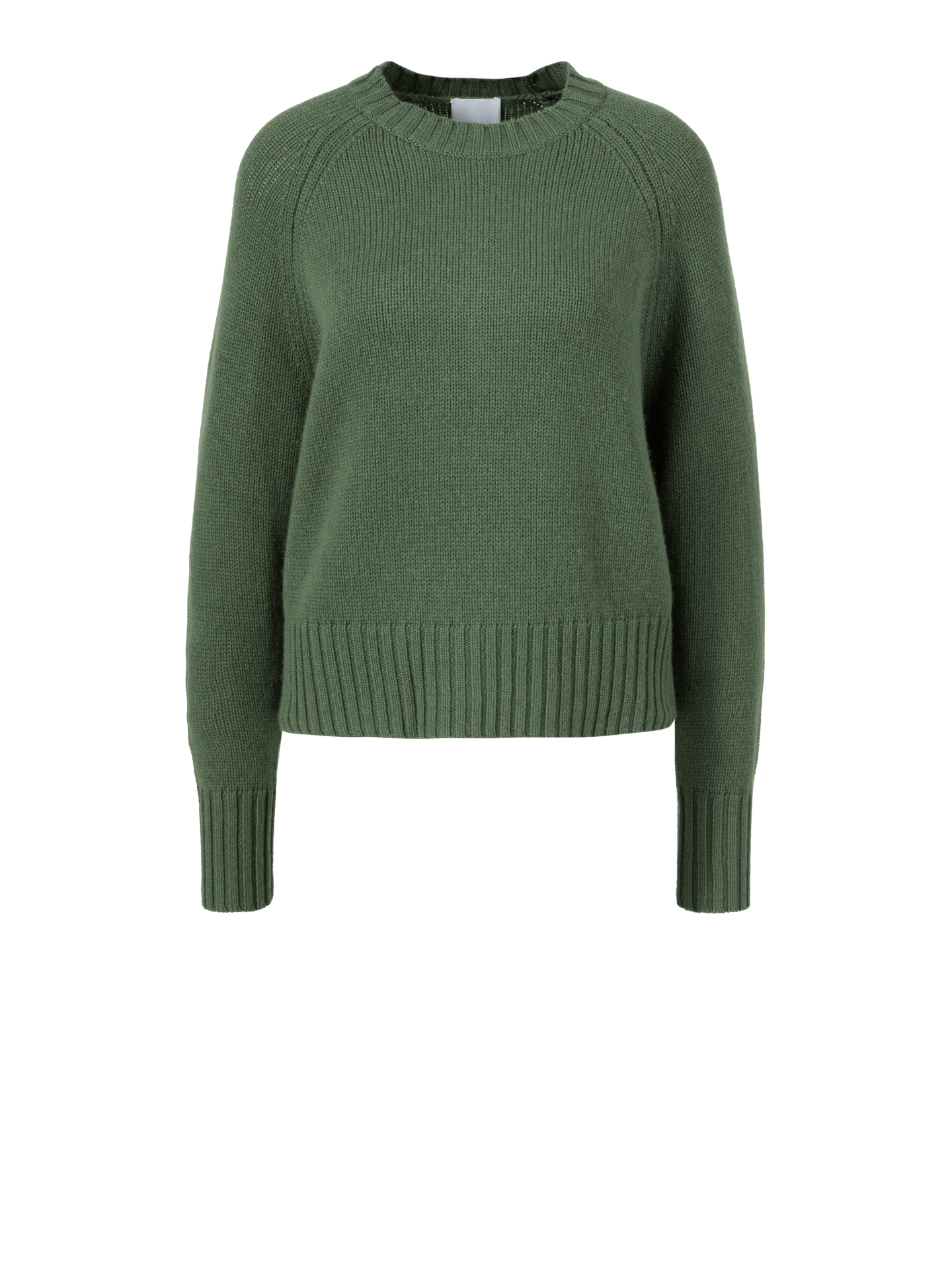 Woll-Cashmere-Pullover Dunkelgrün