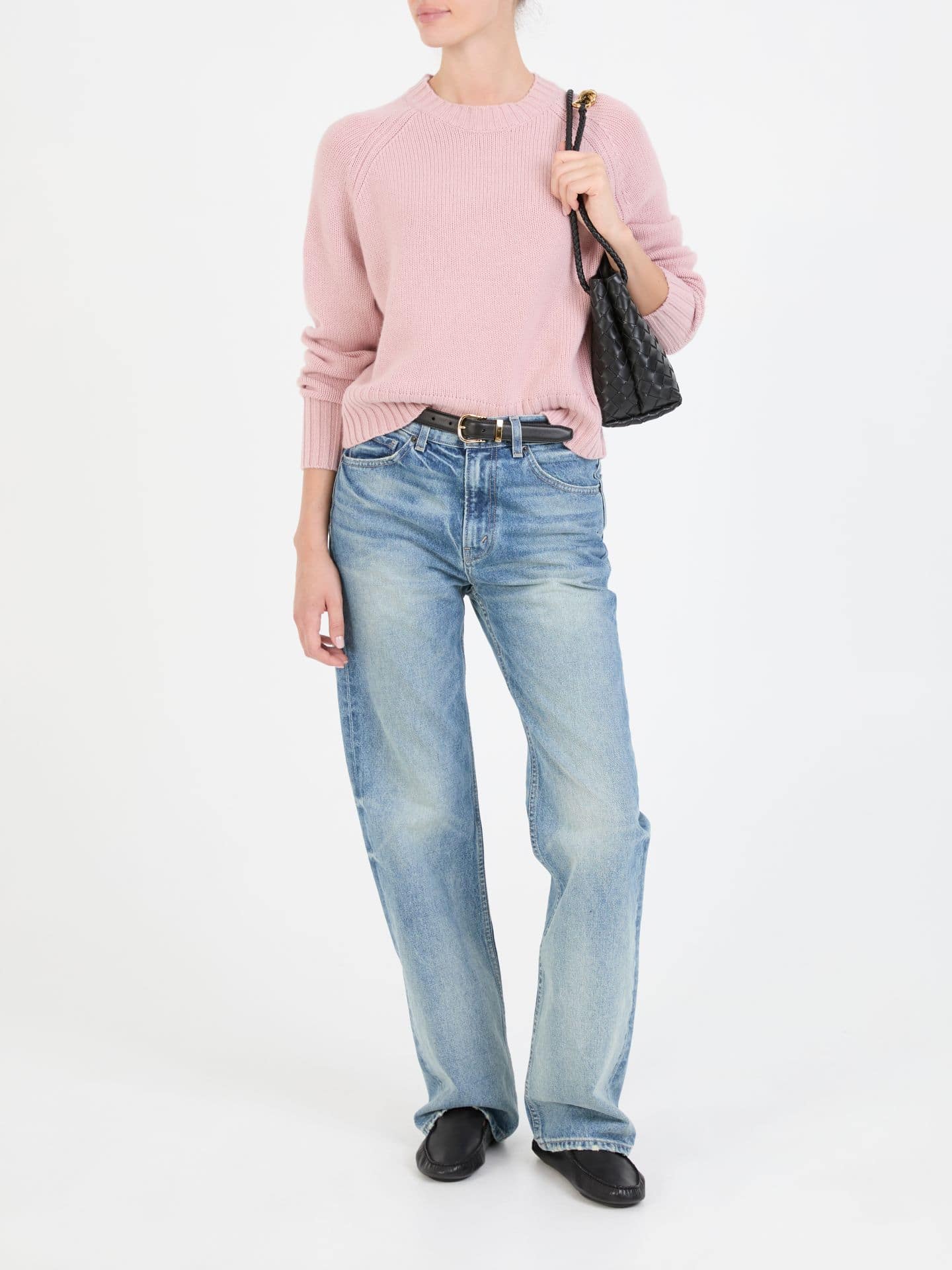 Woll-Cashmere-Pullover Dunkelgrün