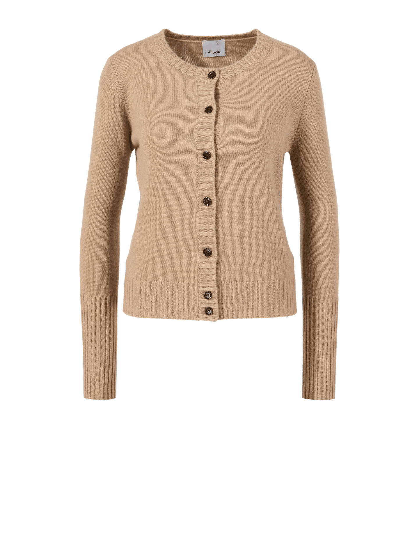 Cashmere-Strickjacke Braun