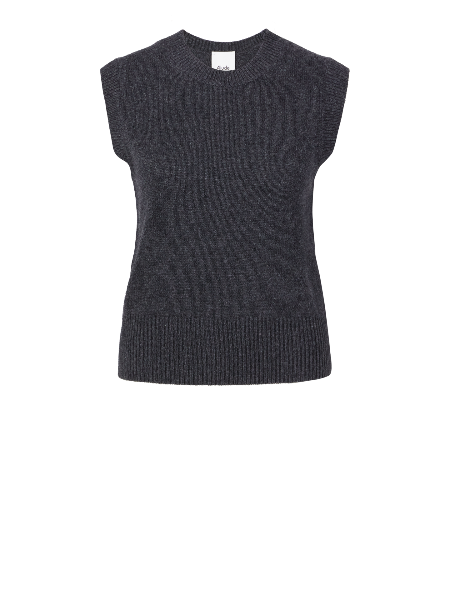 Cashmere-Pullunder Grau