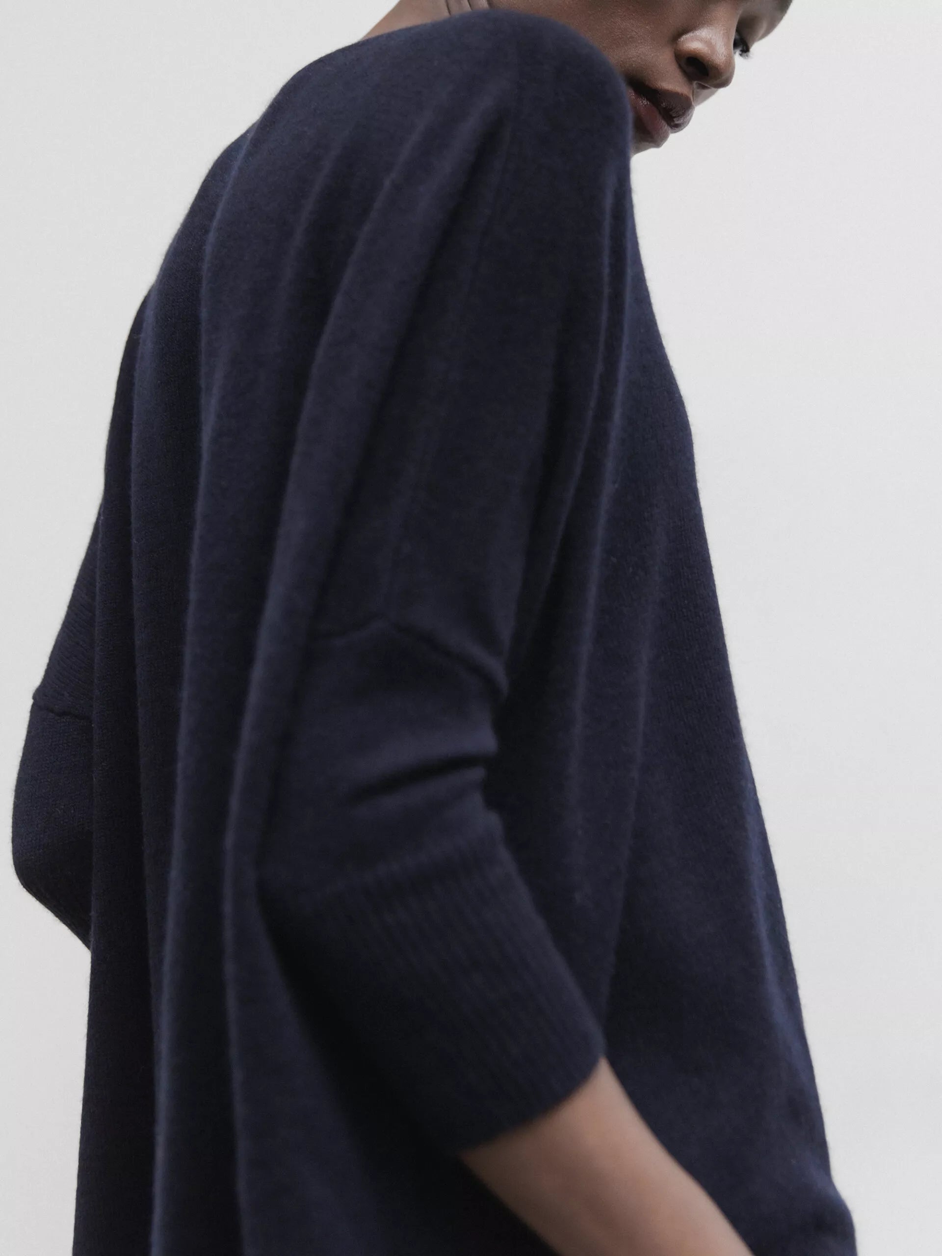 ALLUDE Leichter Pullover aus Cashmere Damen (14 NAVY)