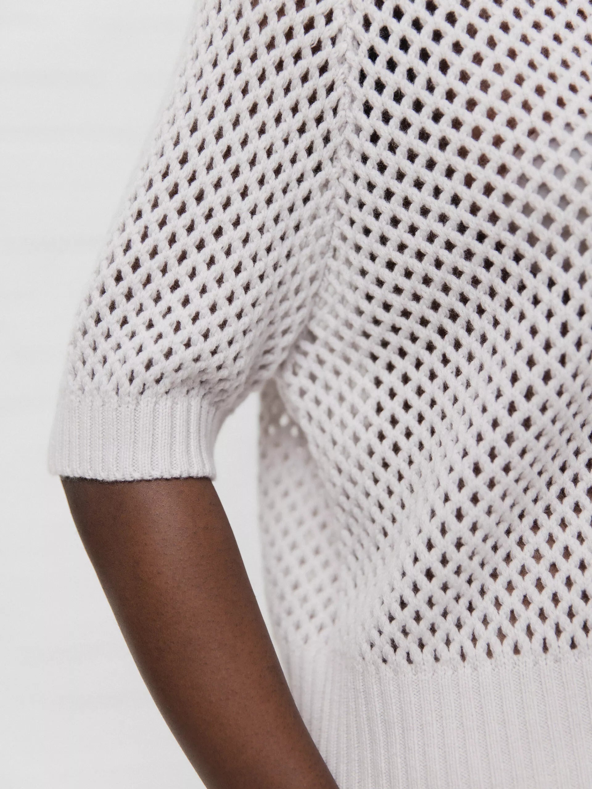 ALLUDE Kurzarm- Pullover aus Schurwolle Damen (80 STEIN)