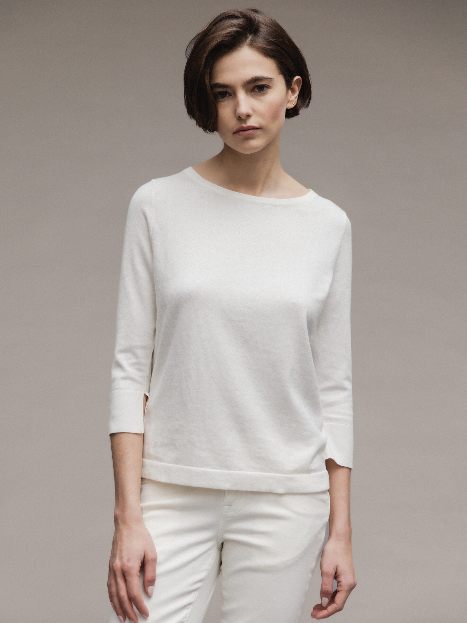 ALLUDE Feinstrickpullover Damen (40 OFF WHITE)