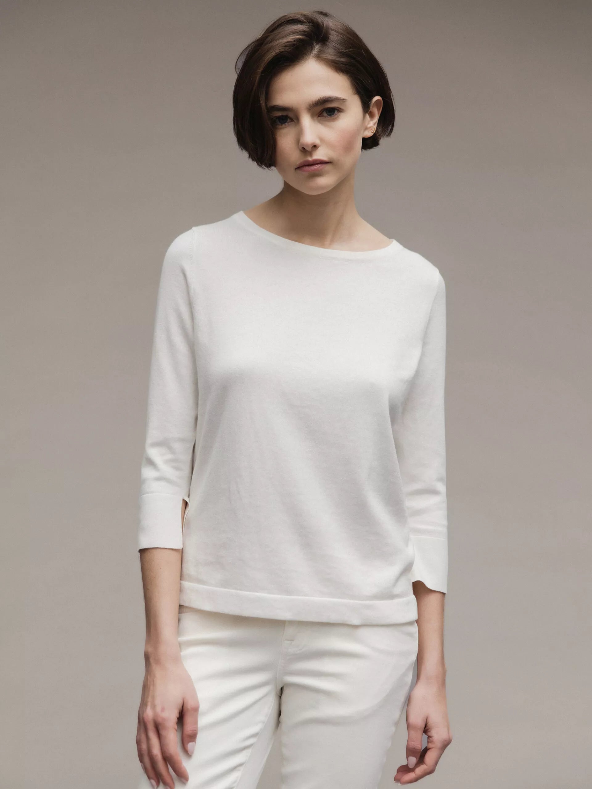 ALLUDE Feinstrickpullover Damen (40 OFF WHITE)