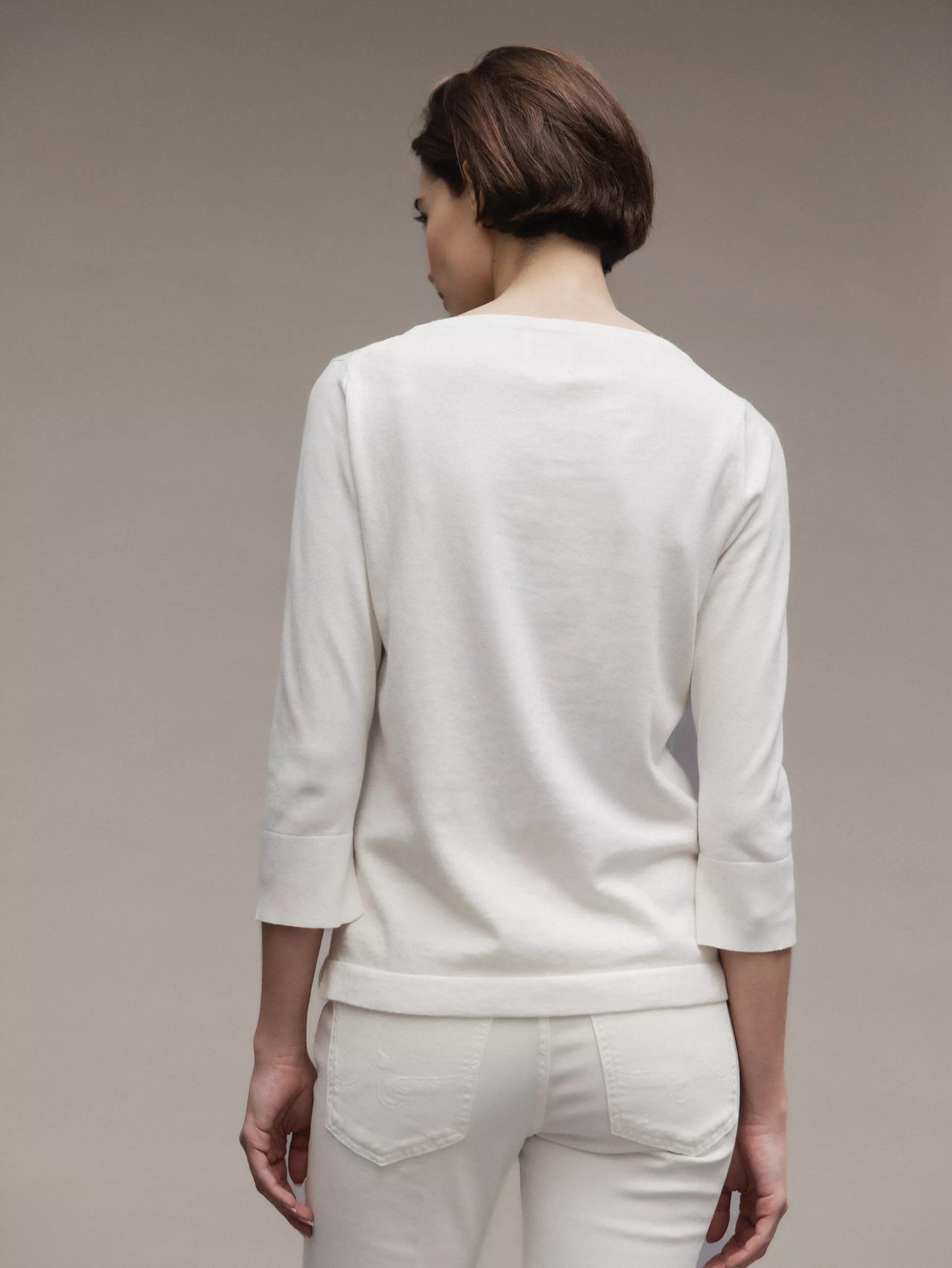 ALLUDE Feinstrickpullover Damen (40 OFF WHITE)