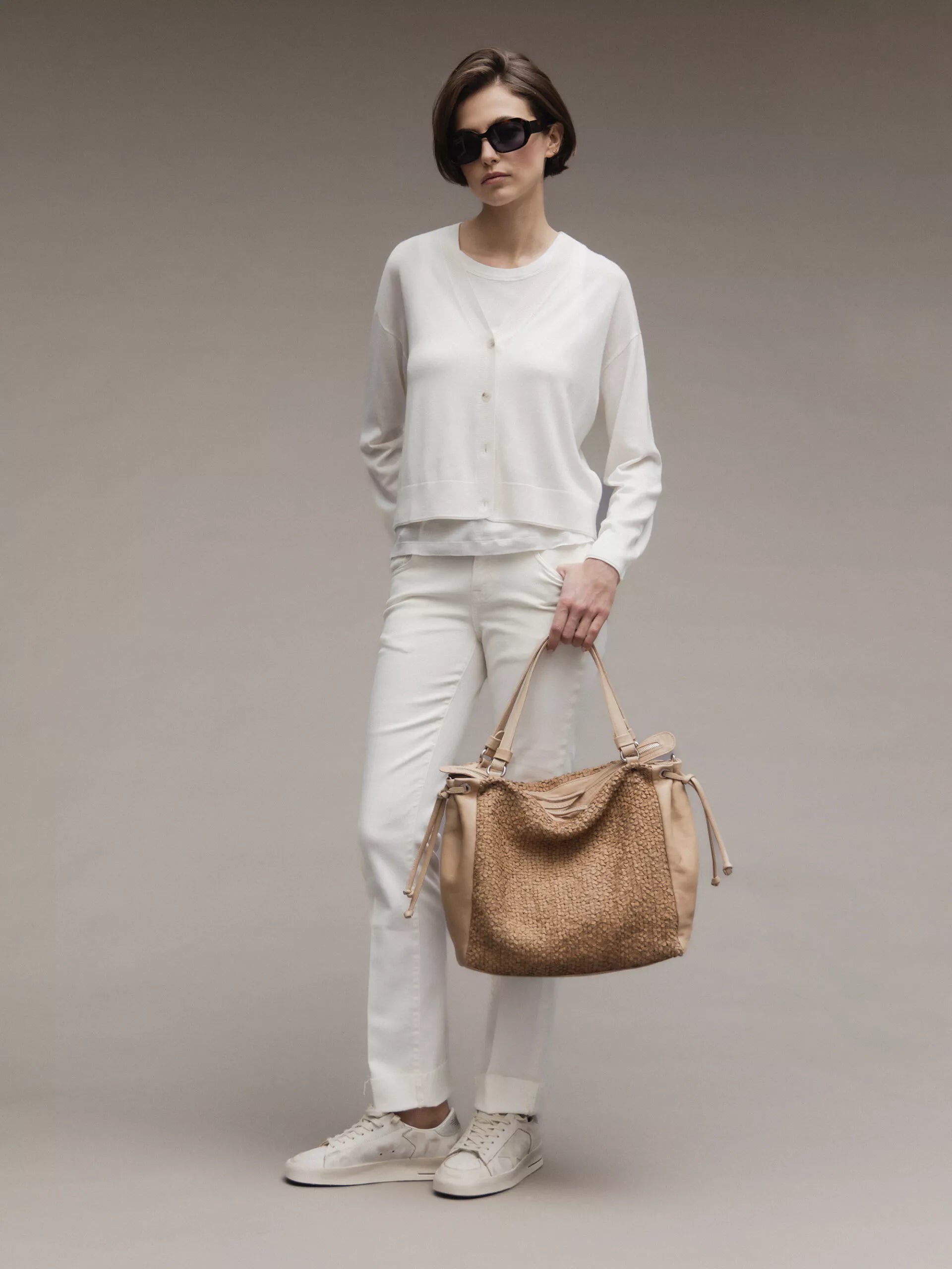 ALLUDE Strickjacke aus Schurwolle Damen (440 OFF WHITE)