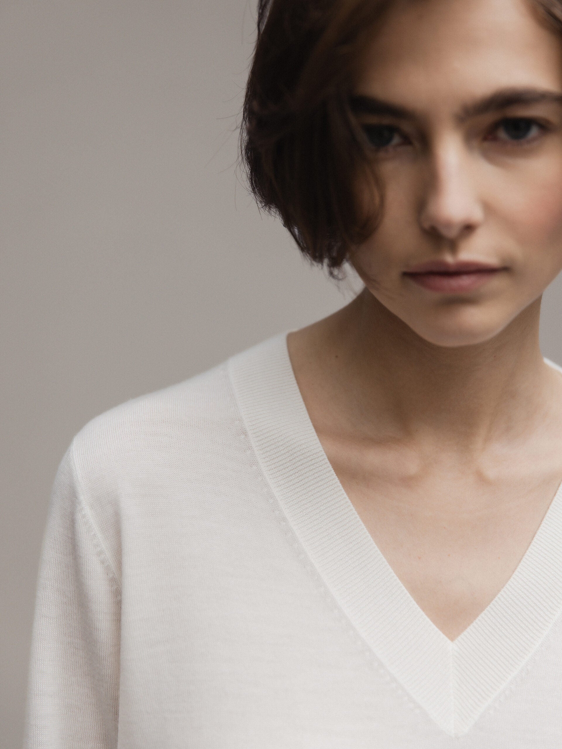 ALLUDE Feinstrickpullover aus Schurwolle Damen (440 OFF WHITE)