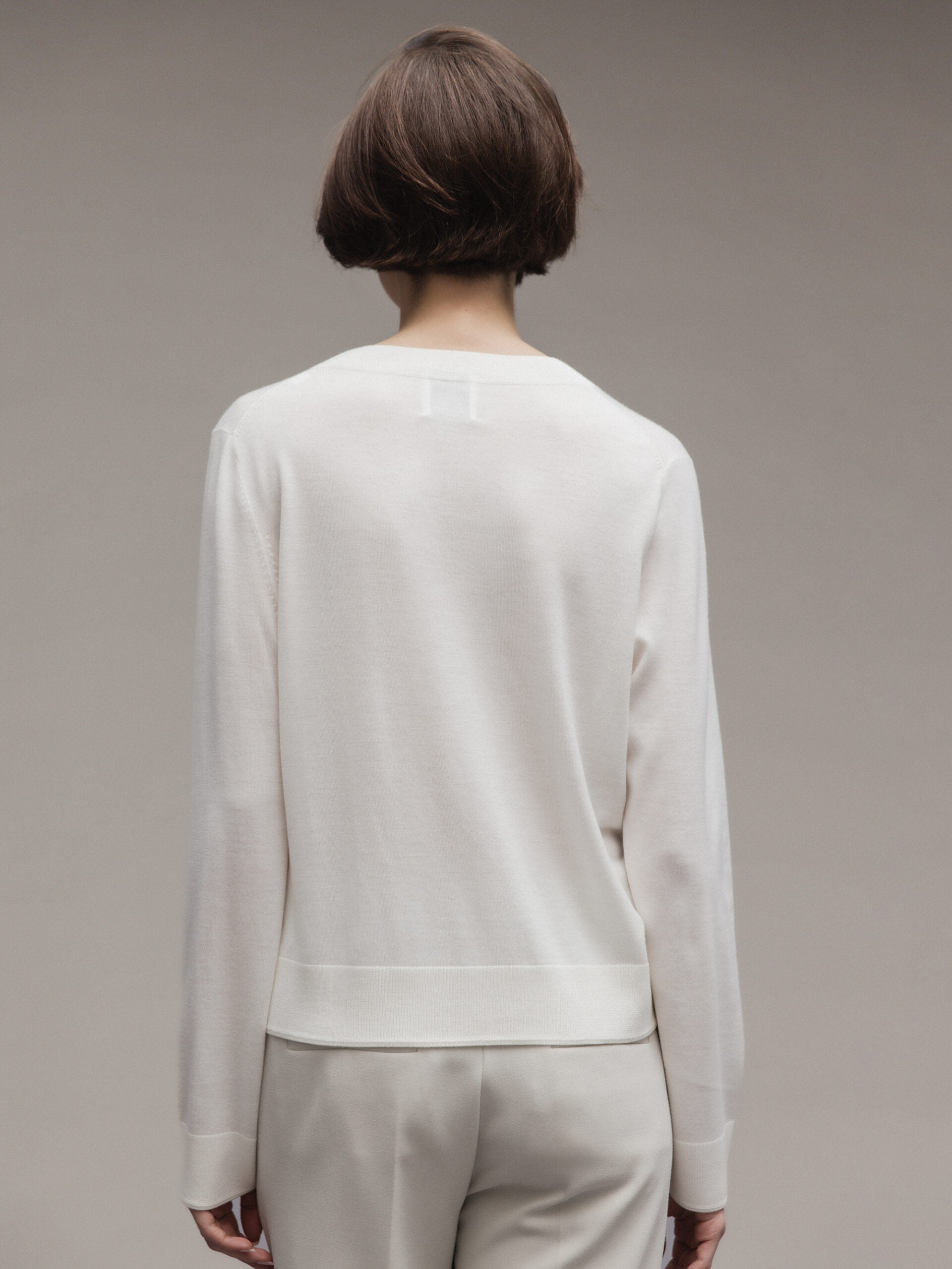 ALLUDE Feinstrickpullover aus Schurwolle Damen (440 OFF WHITE)
