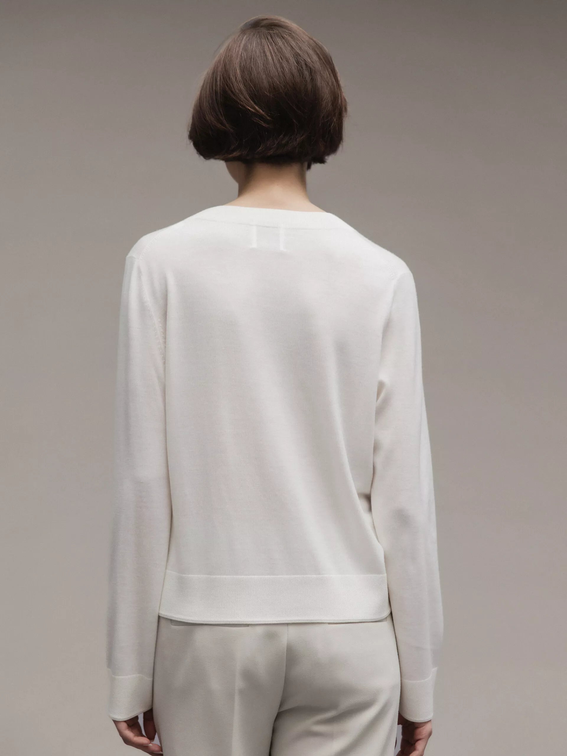 ALLUDE Feinstrickpullover aus Schurwolle Damen (440 OFF WHITE)