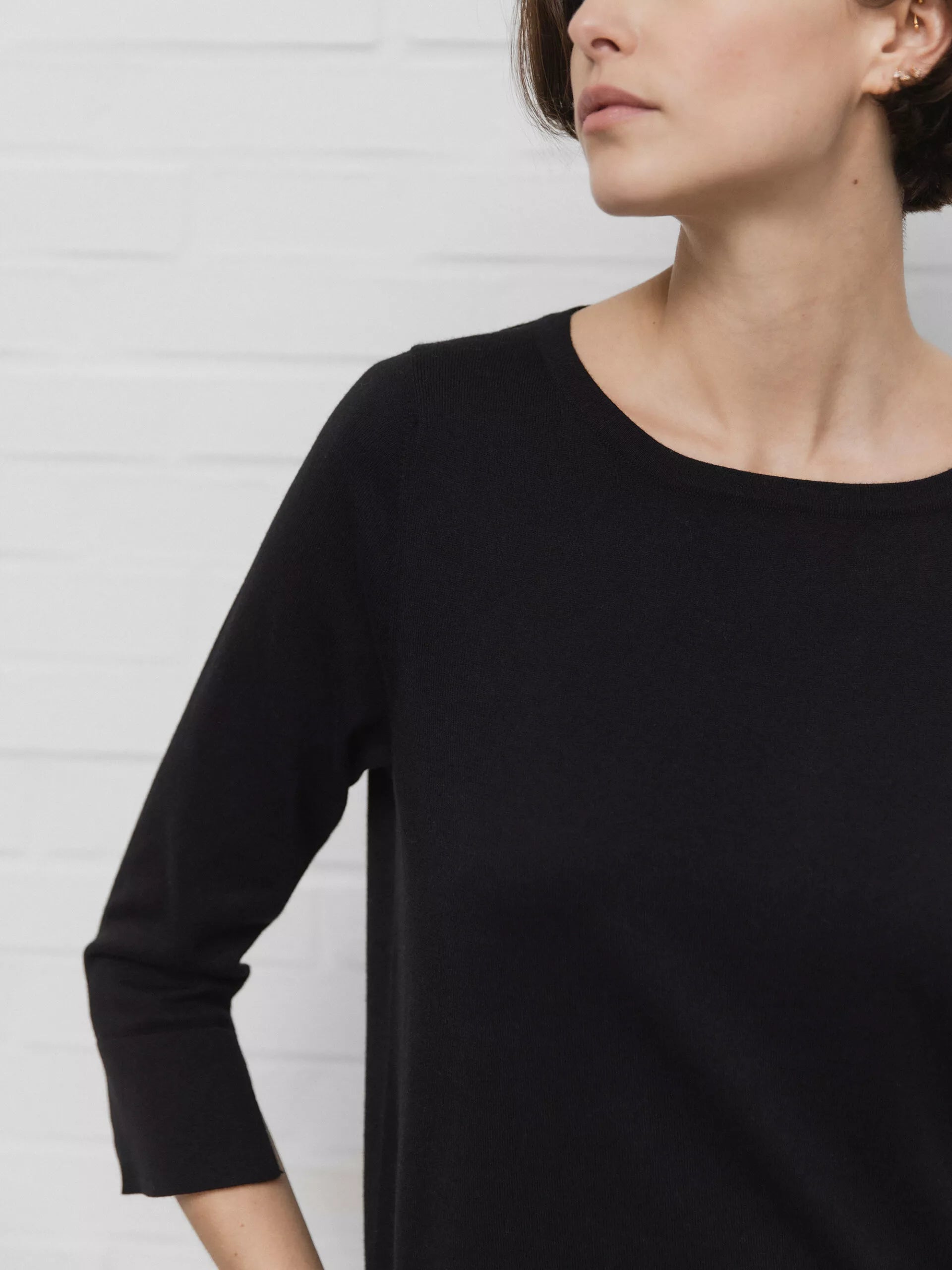 ALLUDE Feinstrickpullover Damen (90 SCHWARZ)