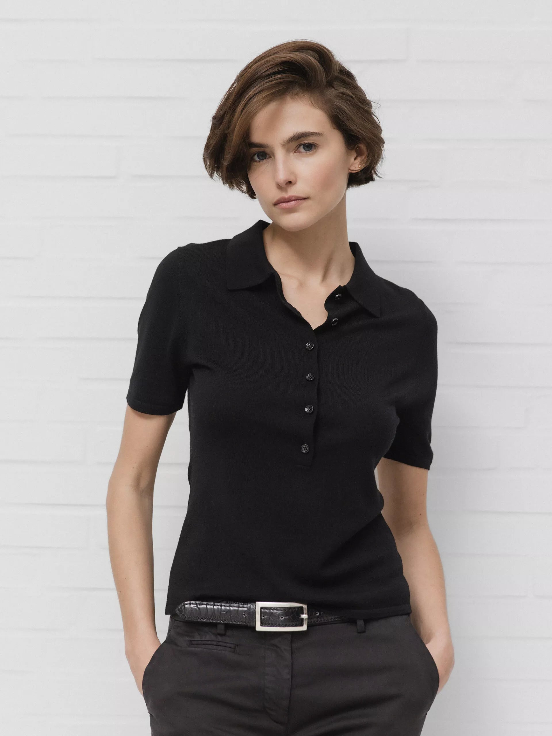 ALLUDE Pullover aus Schurwolle Damen (490 SCHWARZ)
