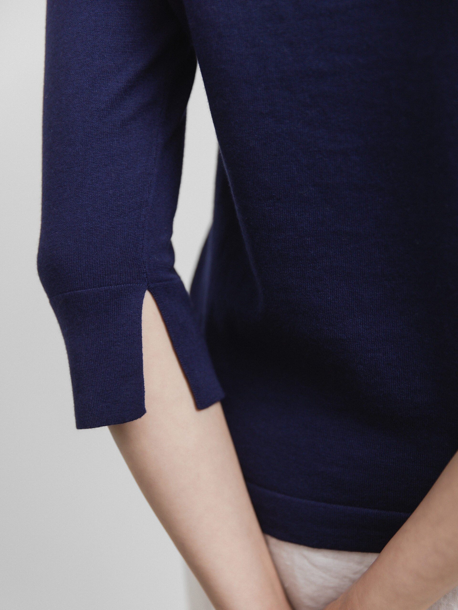 ALLUDE Feinstrickpullover Damen (14 NAVY)