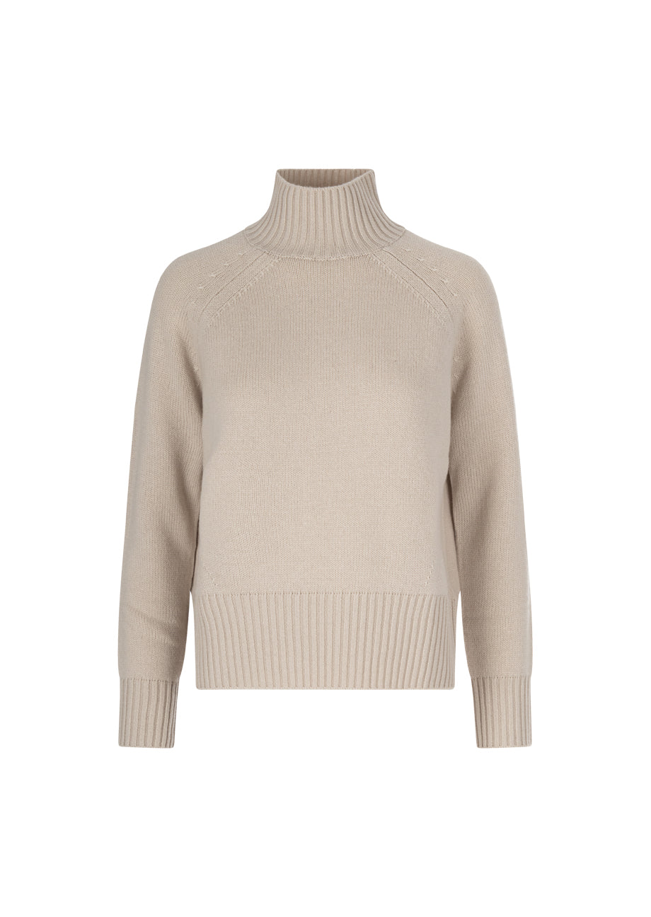 Pullover aus Schurwolle und Kaschmir - Beige
