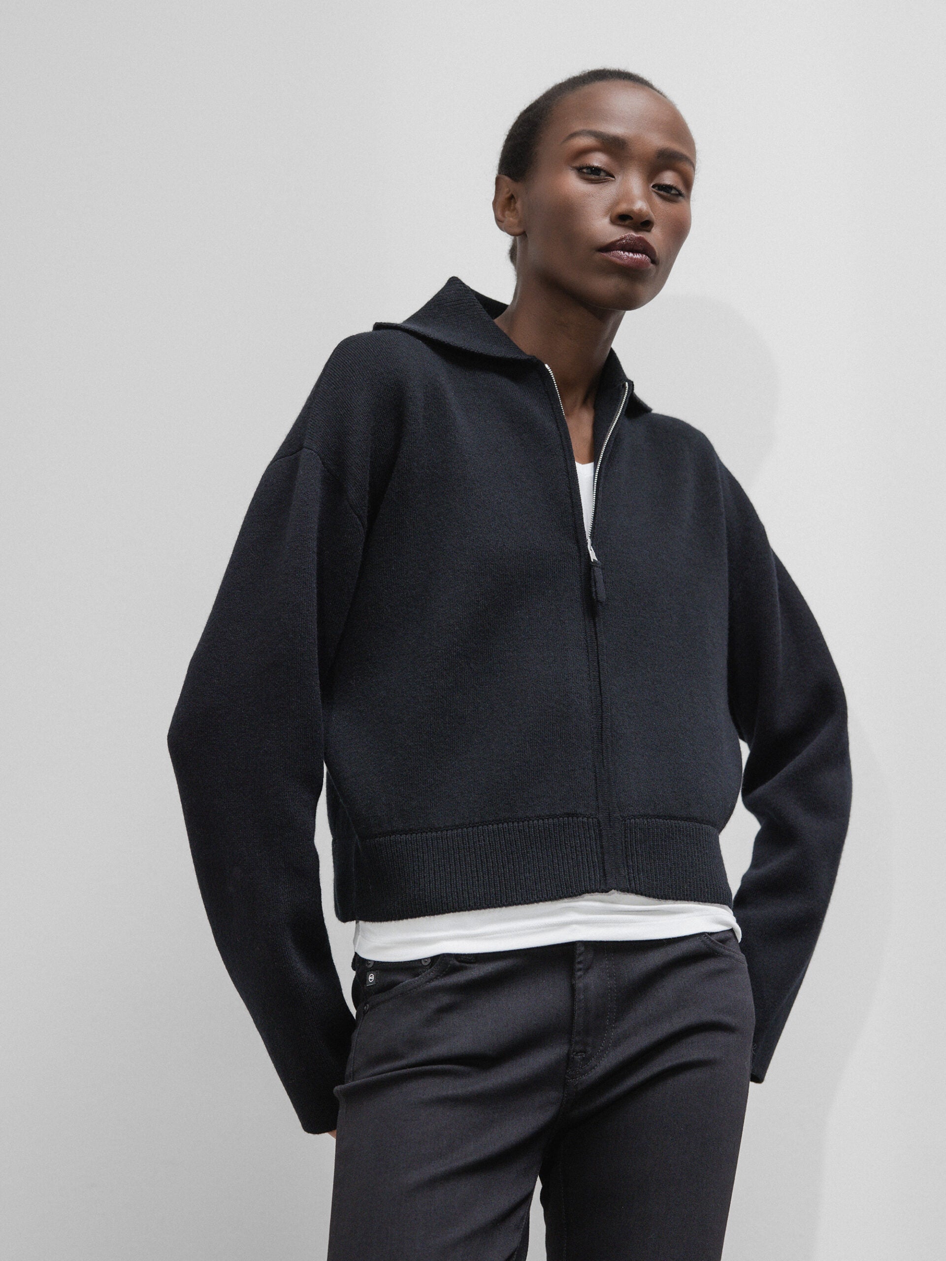 ALLUDE Strickjacke aus Schurwolle Damen (90 SCHWARZ)