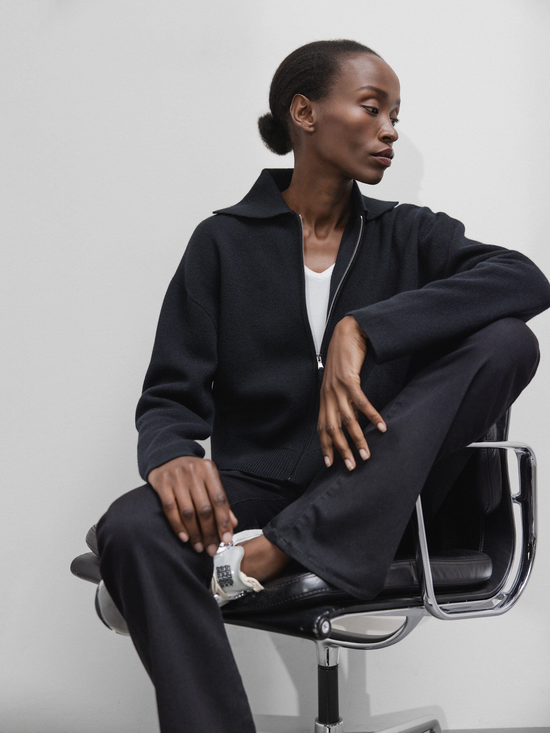 ALLUDE Strickjacke aus Schurwolle Damen (90 SCHWARZ)