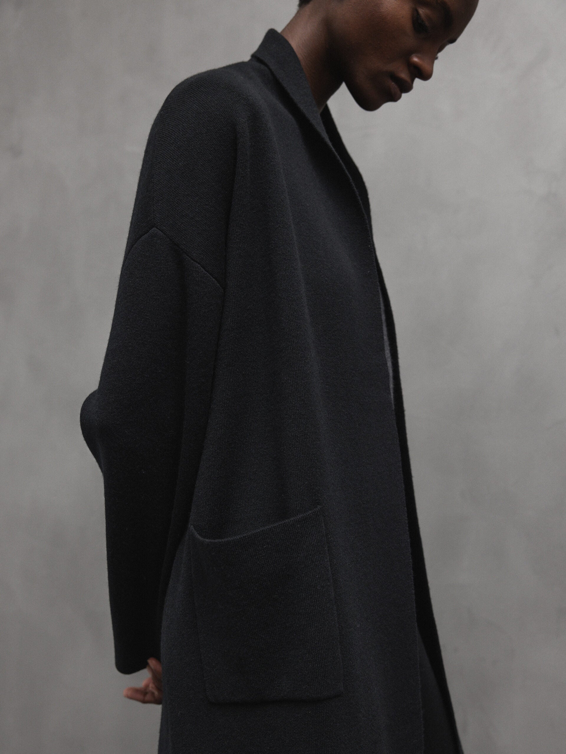 ALLUDE Mantel aus Schurwolle Damen (90 SCHWARZ)