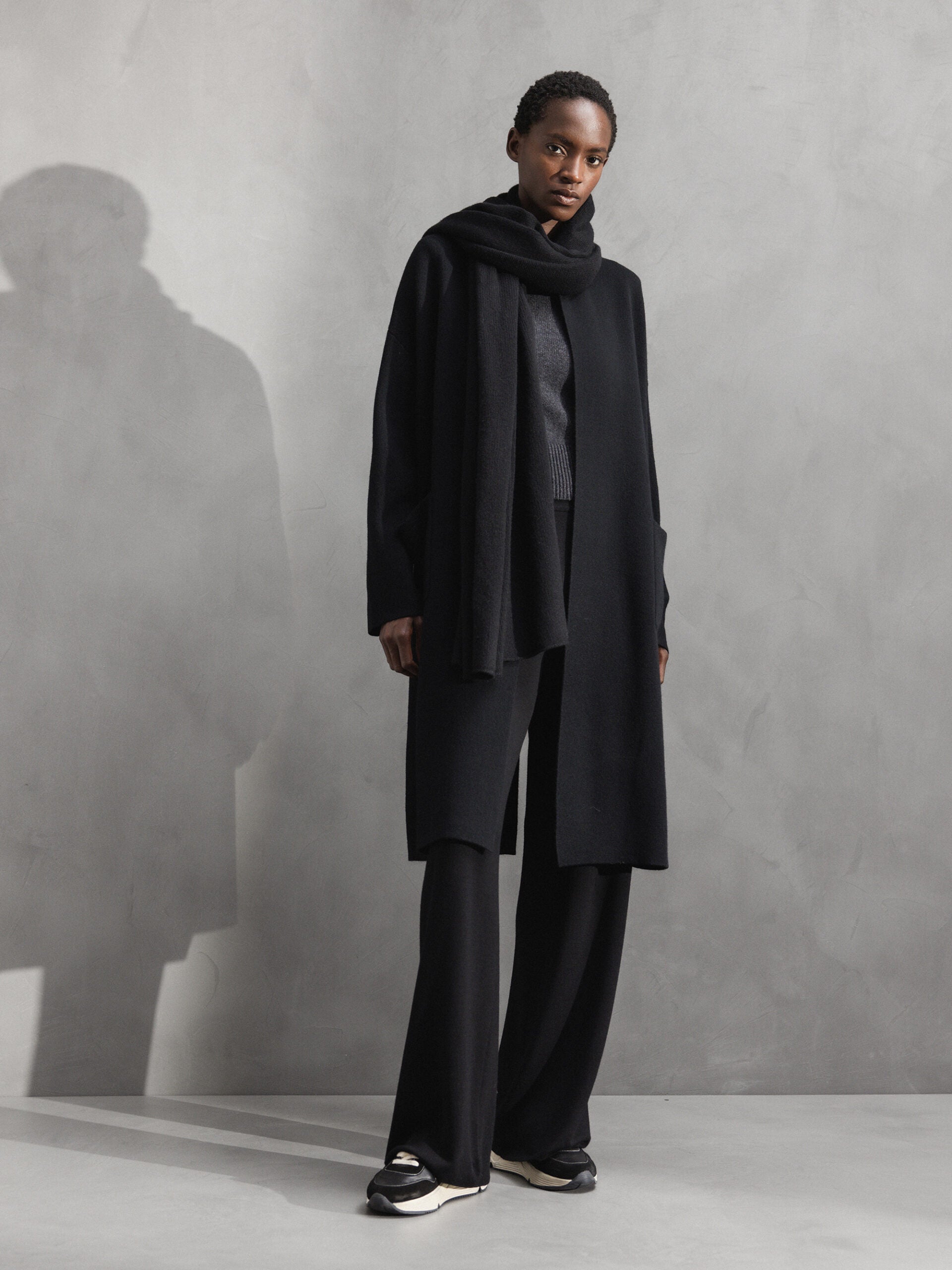 ALLUDE Mantel aus Schurwolle Damen (90 SCHWARZ)