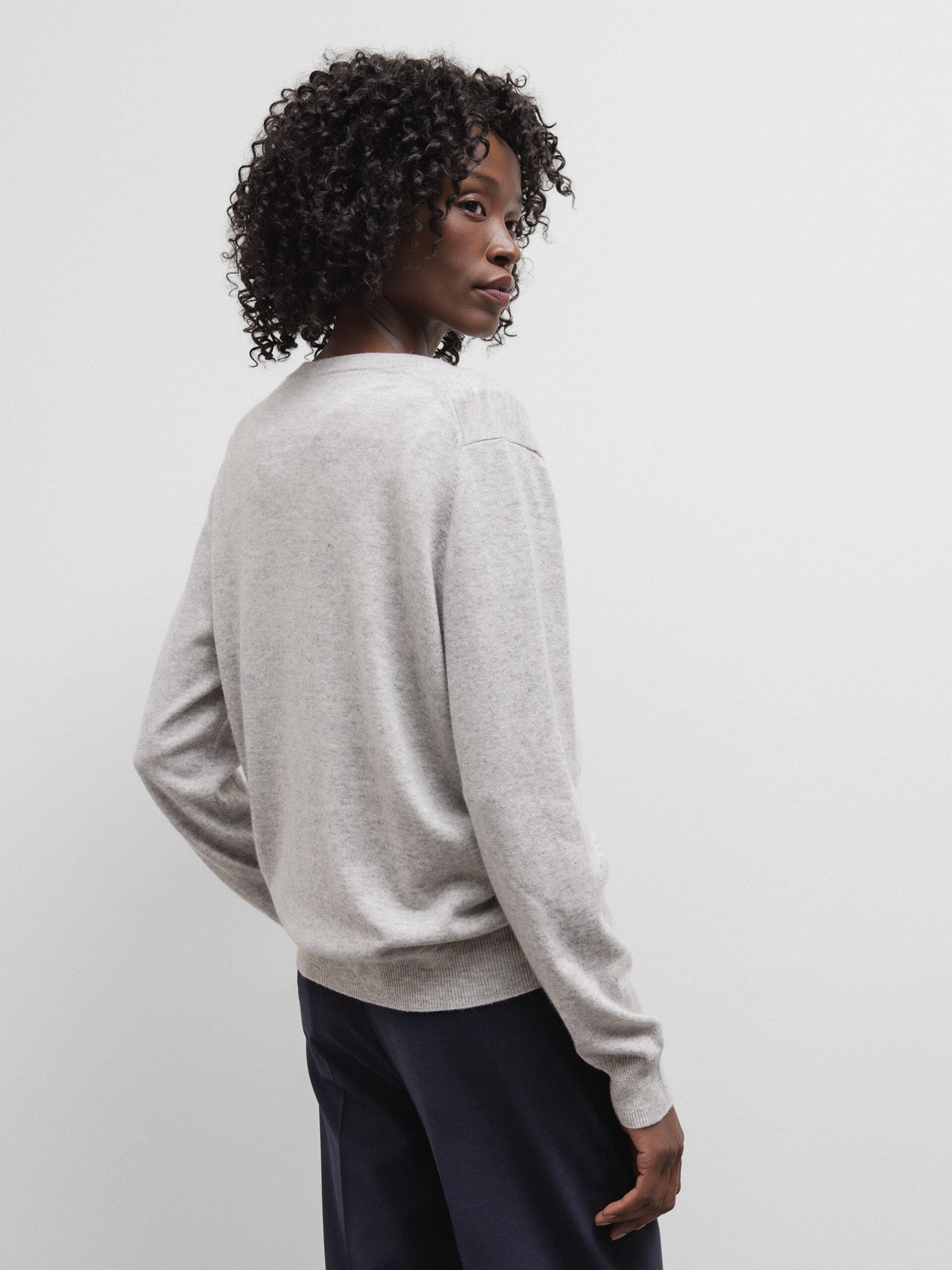 ALLUDE Feinstrickpullover aus Cashmere Damen (81 H GRAU MEL)