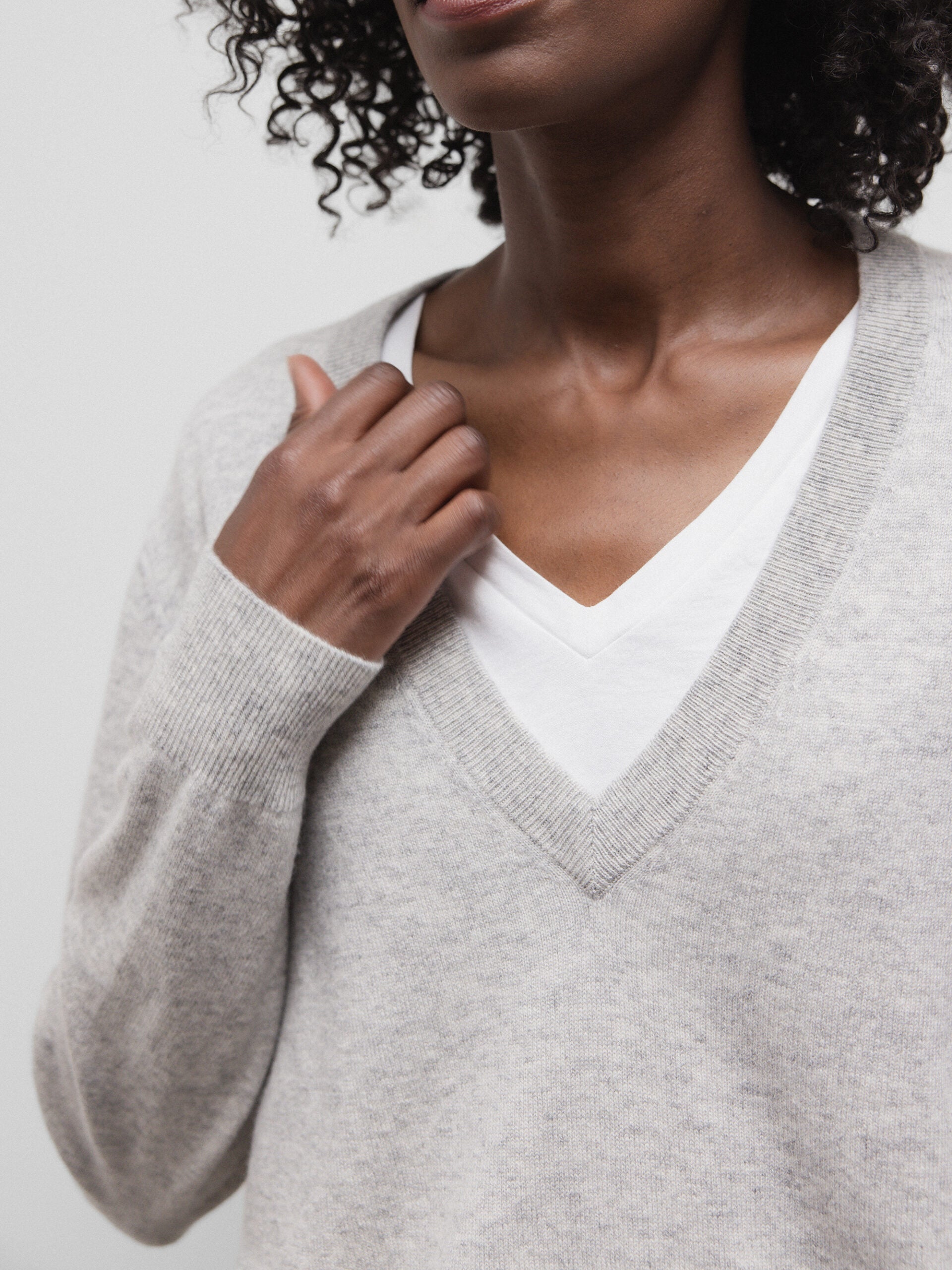 ALLUDE Feinstrickpullover aus Cashmere Damen (81 H GRAU MEL)