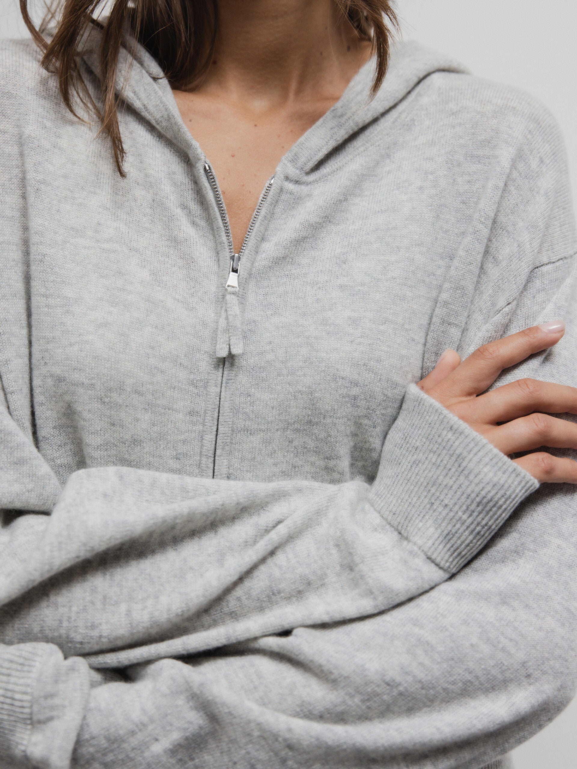 ALLUDE Strickjacke Damen (81 H GRAU MEL)