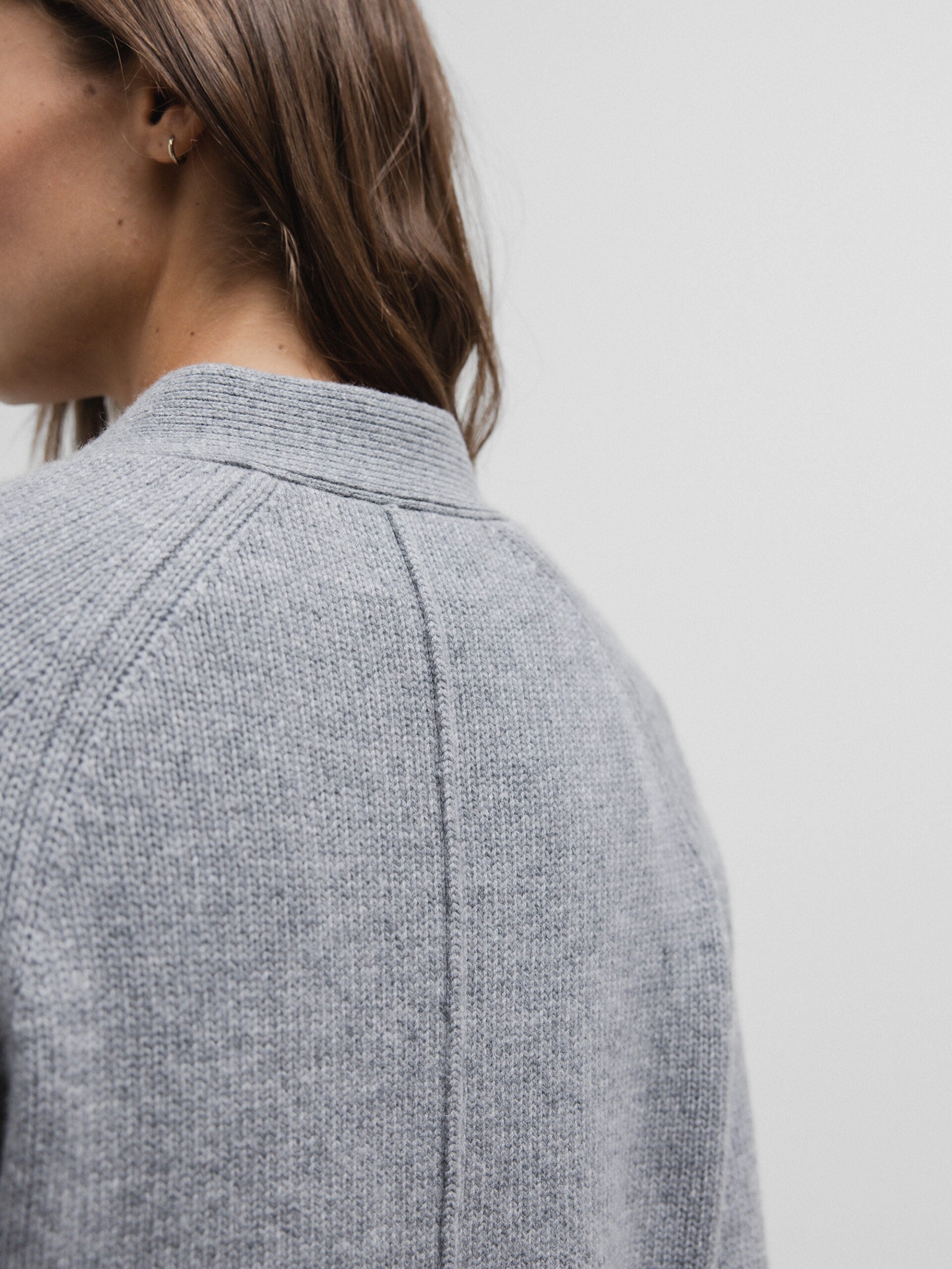 ALLUDE Strickjacke Damen (83 GRAU MEL.)