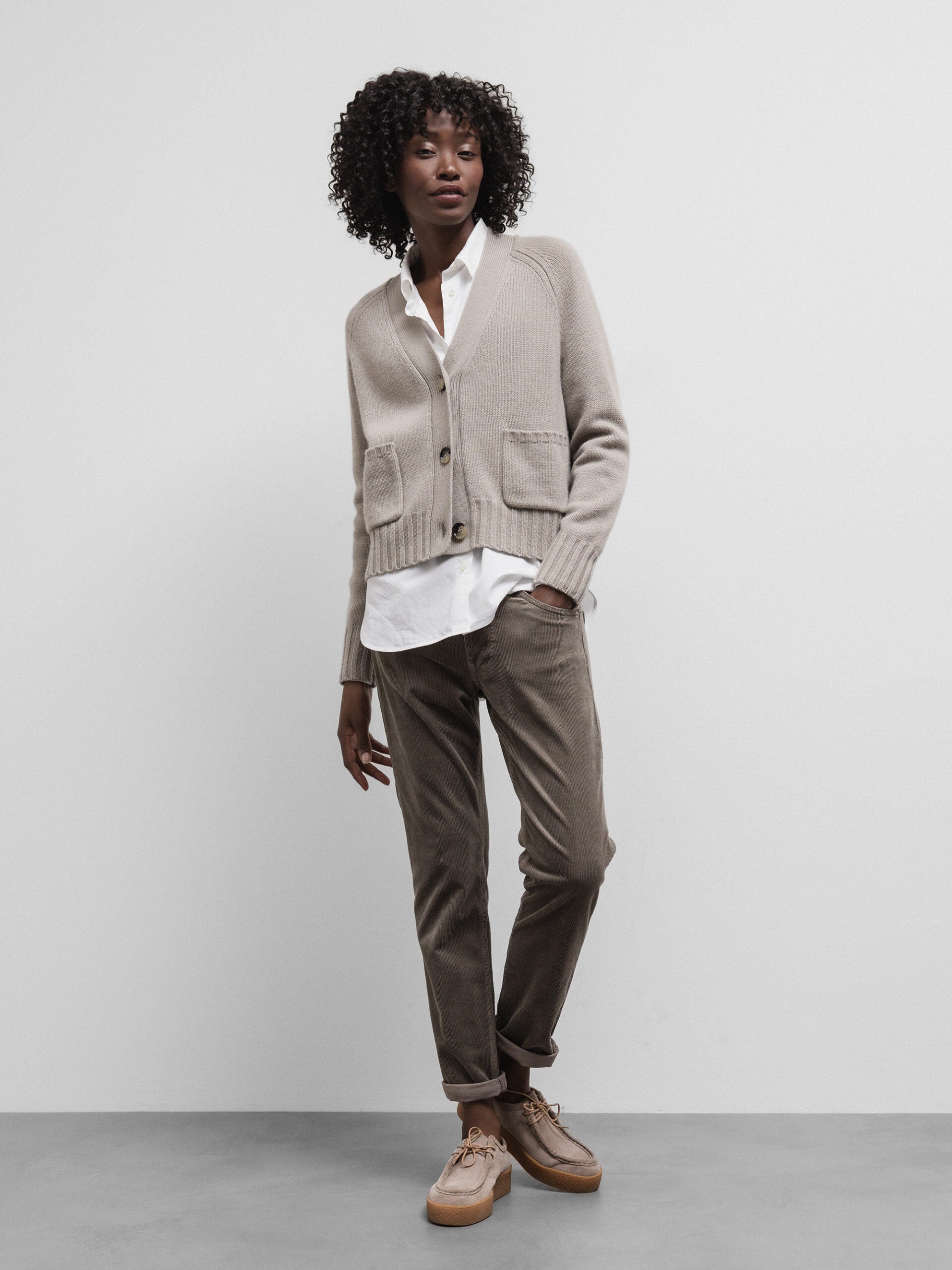 ALLUDE Strickjacke Damen (85 TAUPE)