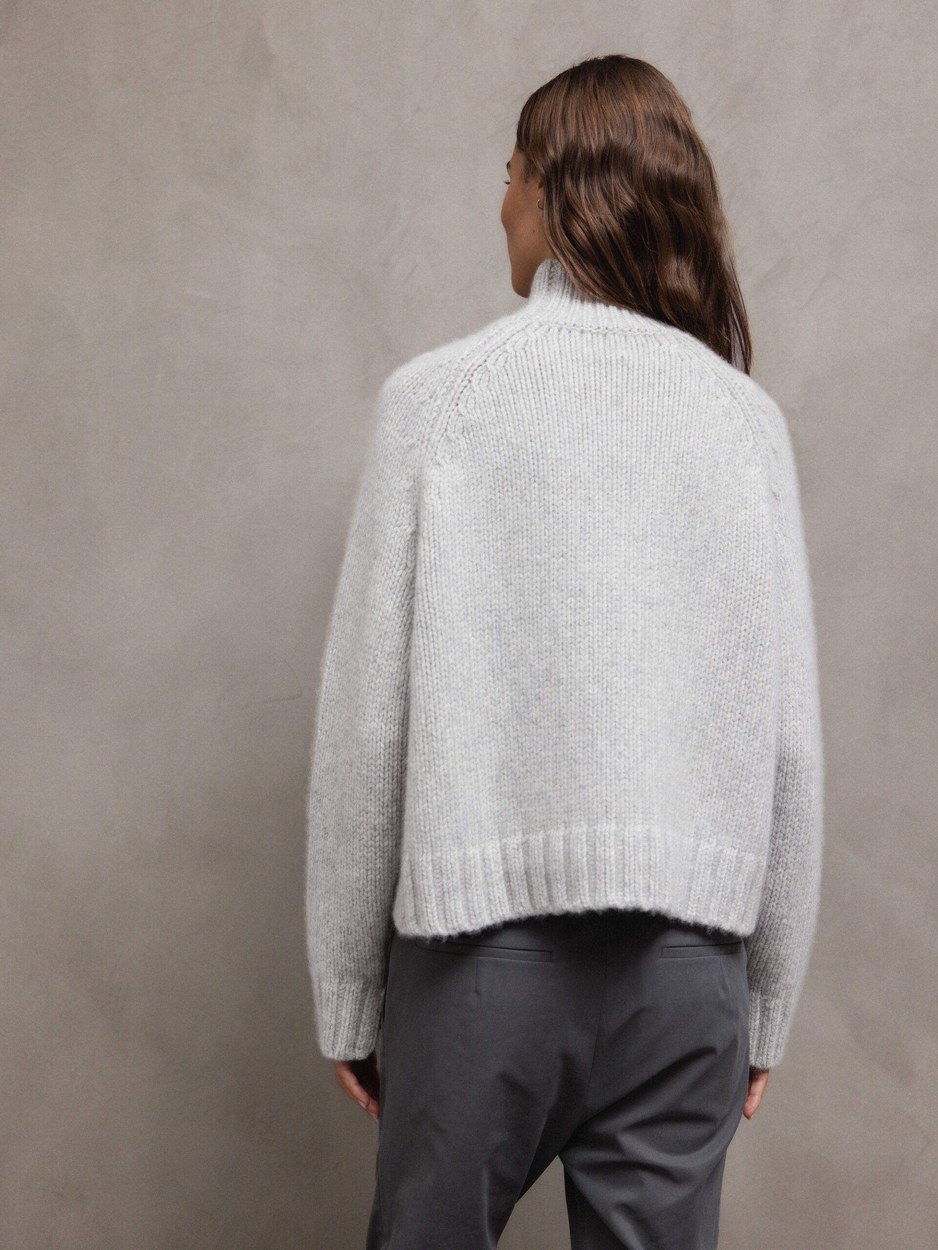 ALLUDE Pullover aus Cashmere Damen (81 SILBER MEL)