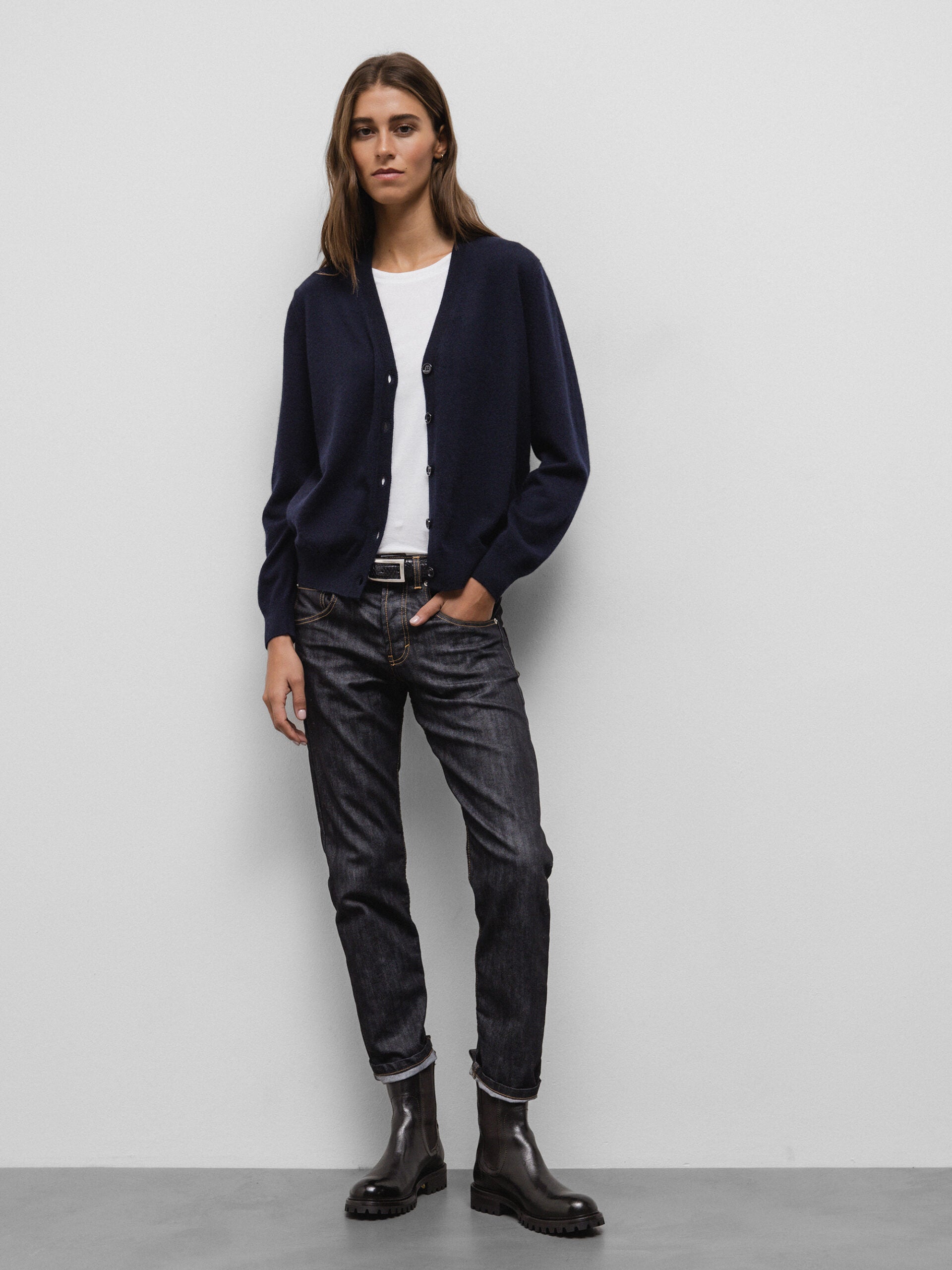 ALLUDE Strickjacke Damen (14 NAVY)