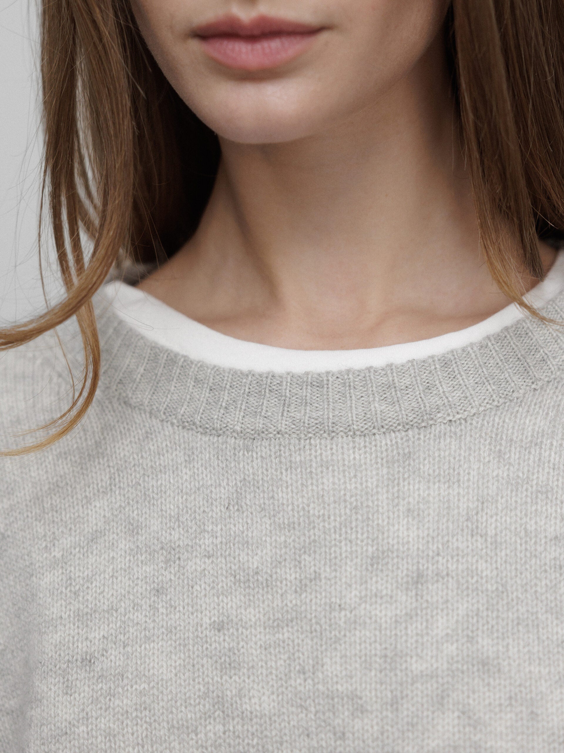 ALLUDE Pullover aus Cashmere Damen (81 SILBER MEL)