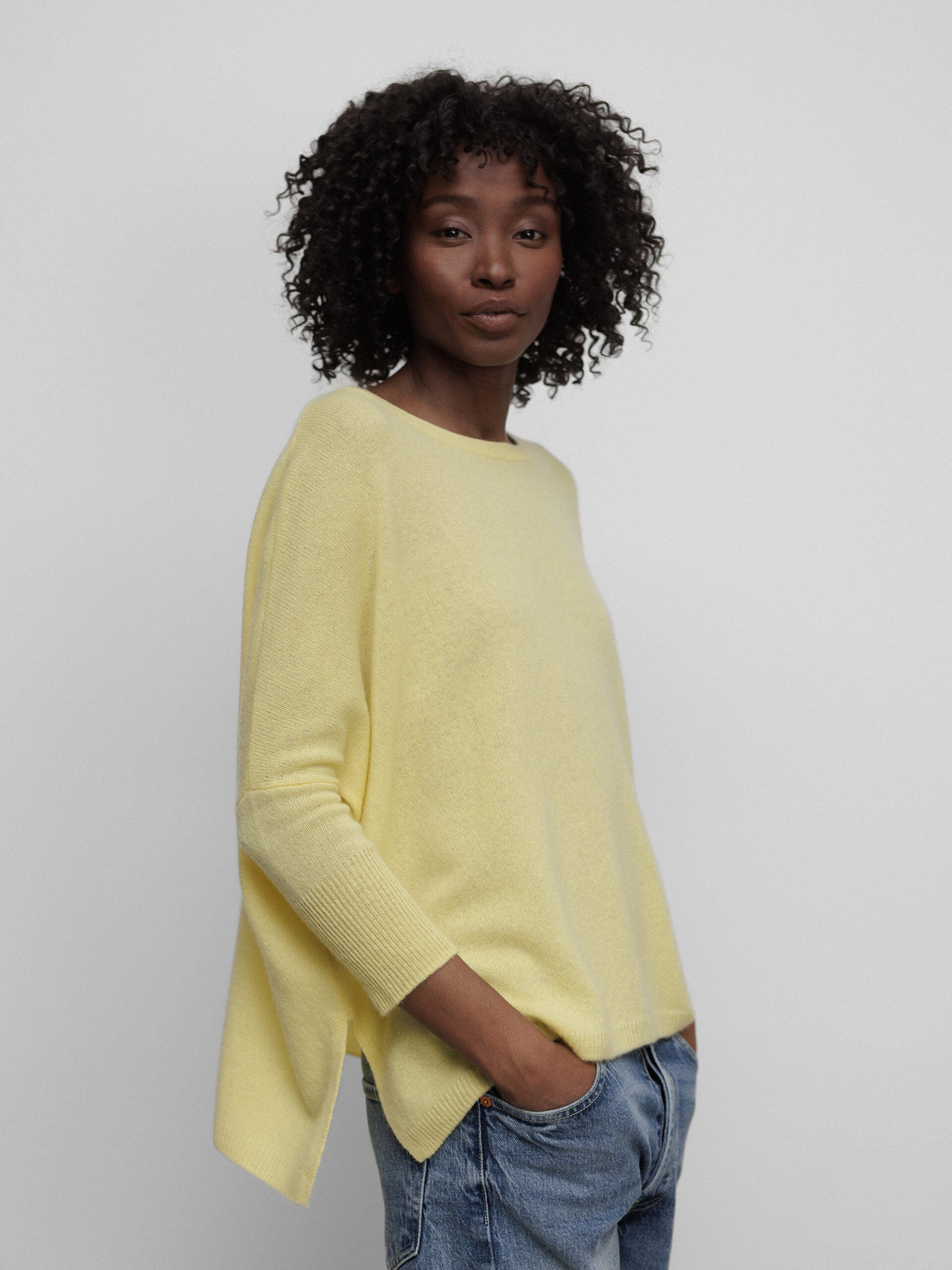 ALLUDE Pullover aus Cashmere Damen (21 GELB)