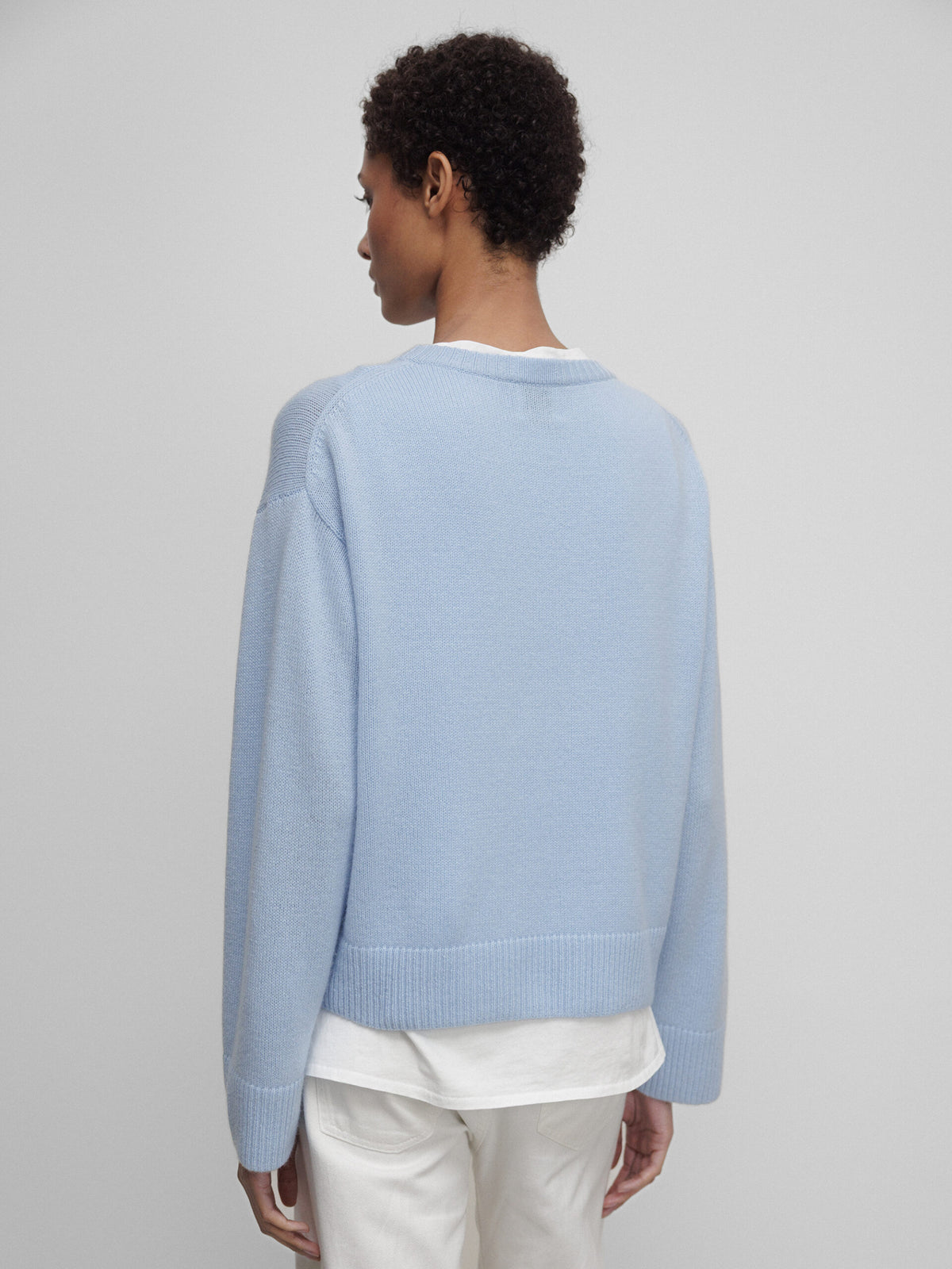 ALLUDE Pullover aus Cashmere Damen (11 SKY BLUE)